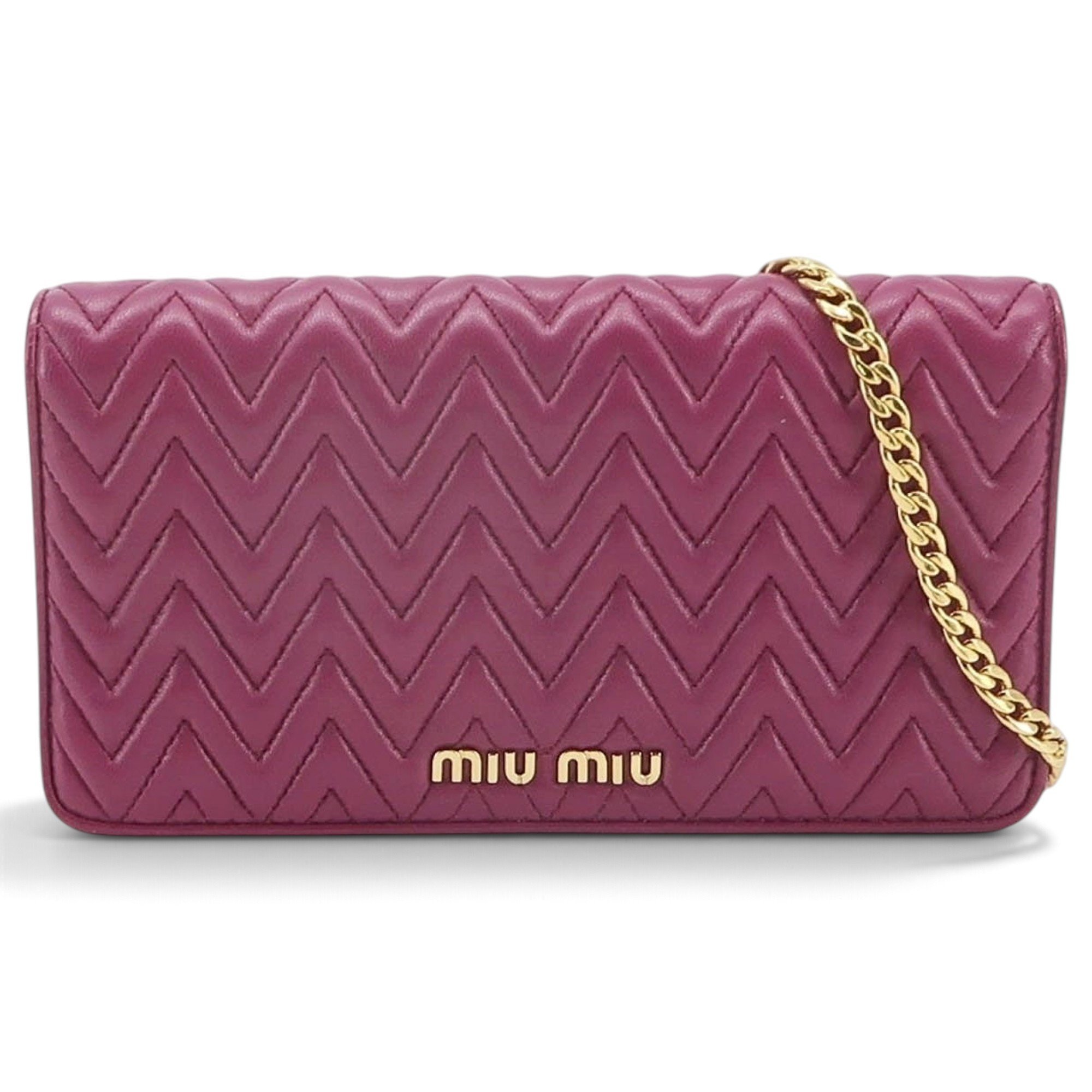 Miu Miu Miu Logo leather handbag