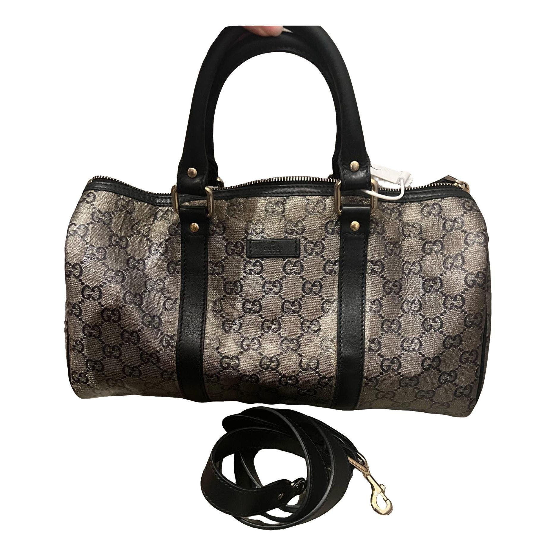 Boston leather handbag