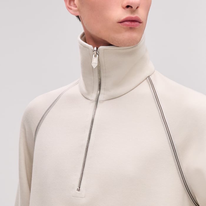 Vapeur "Reversible Sport" Full-zip Sweater