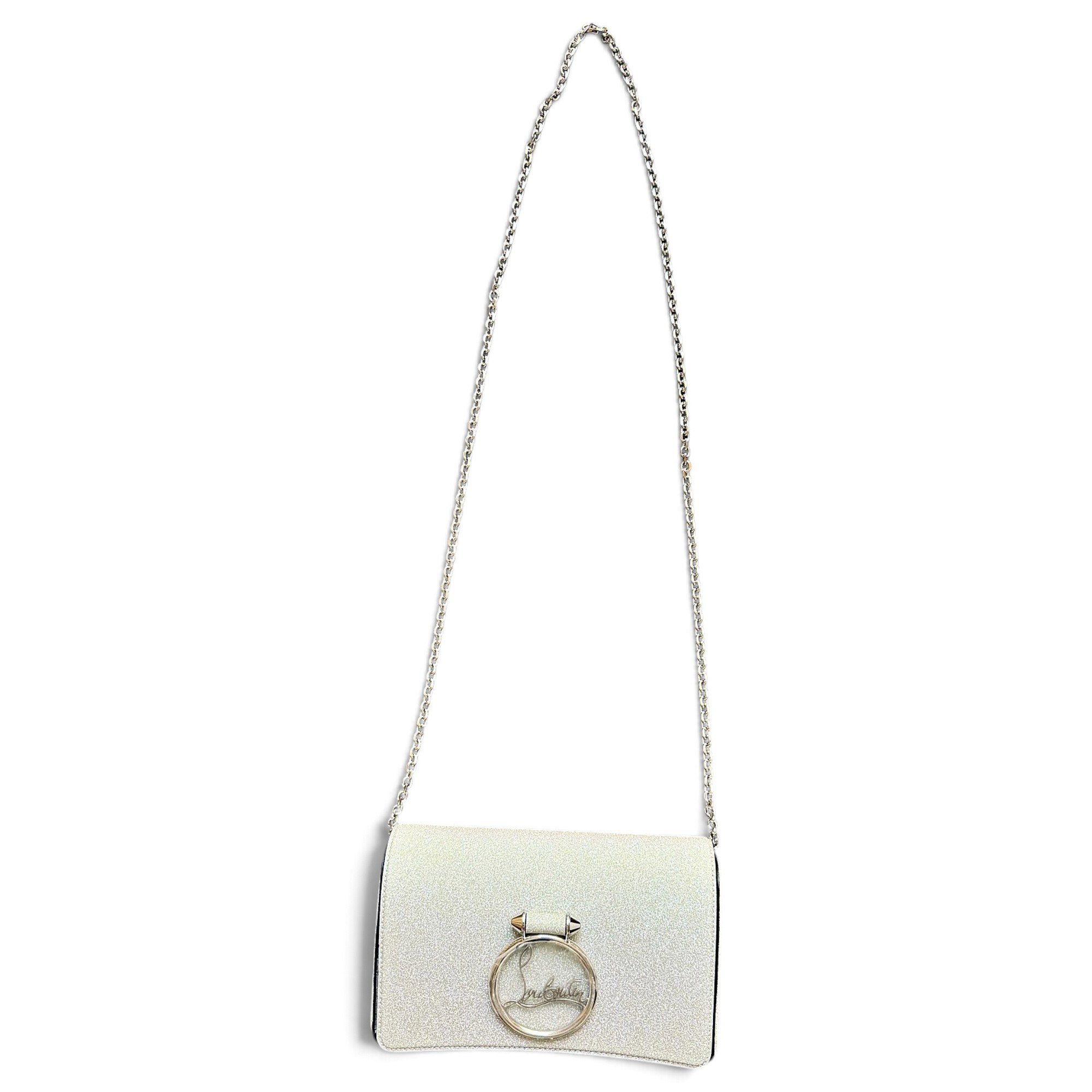 Christian Louboutin Sweet Charity glitter clutch bag