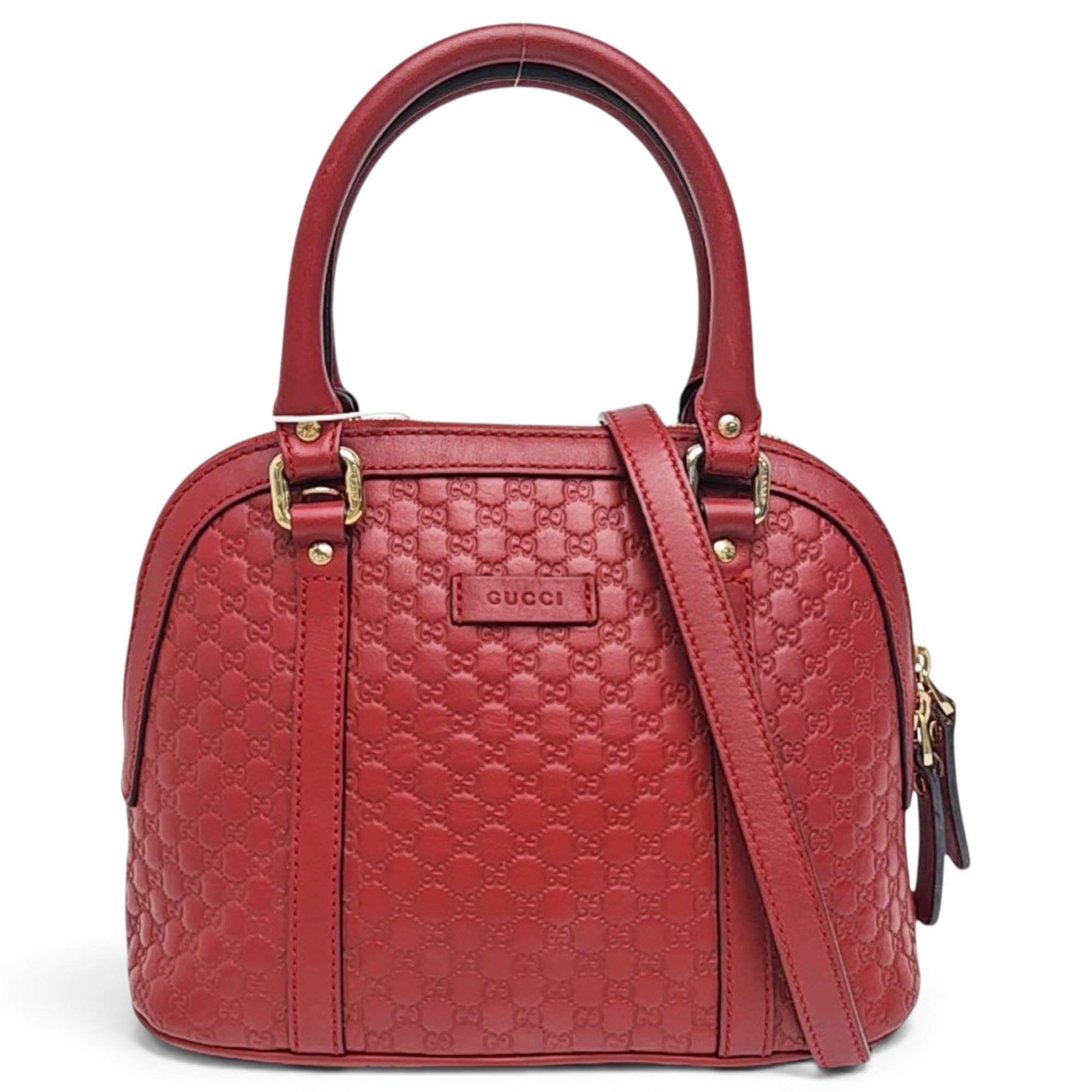 Dôme leather crossbody bag