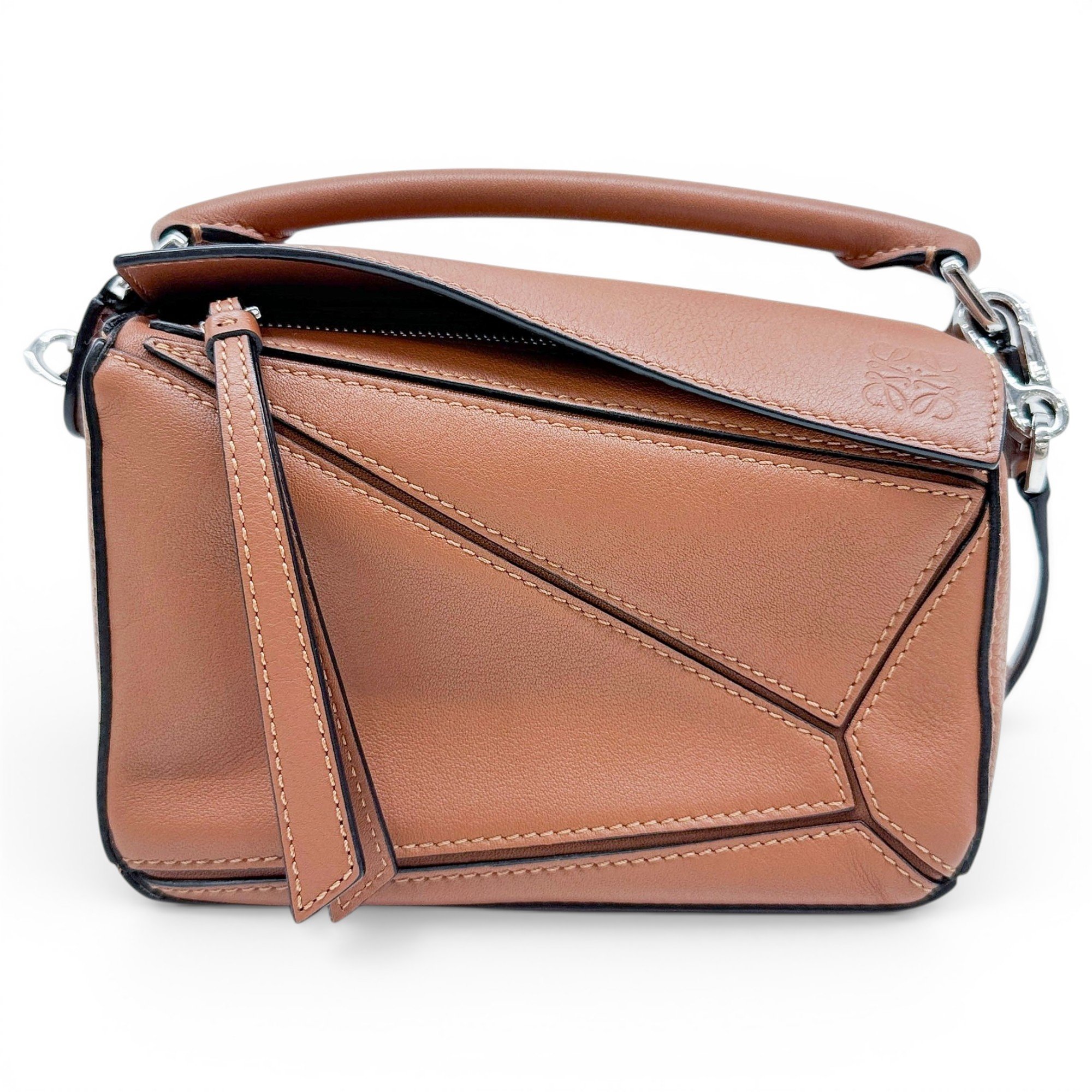 Puzzle leather mini bag