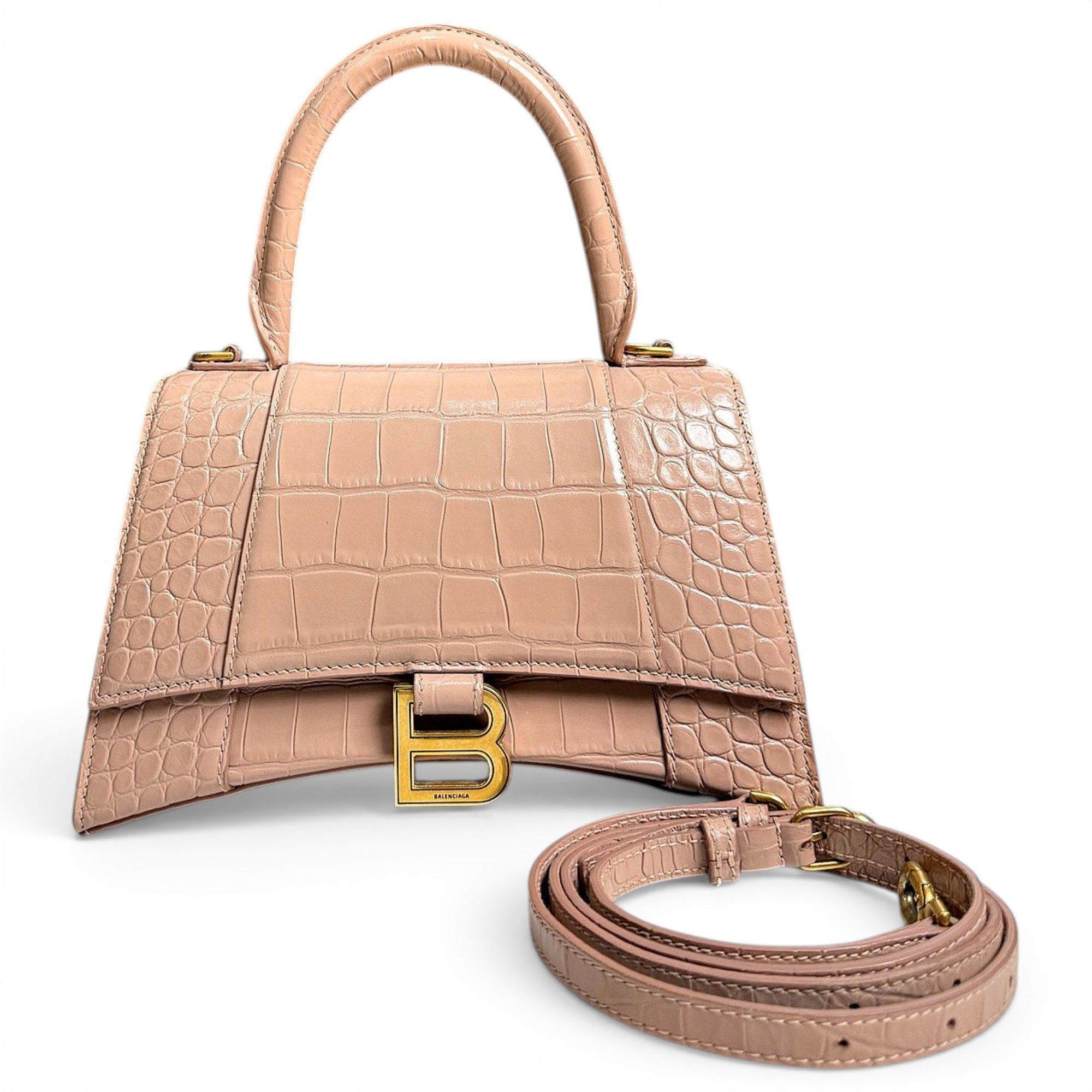 Balenciaga Hourglass leather handbag