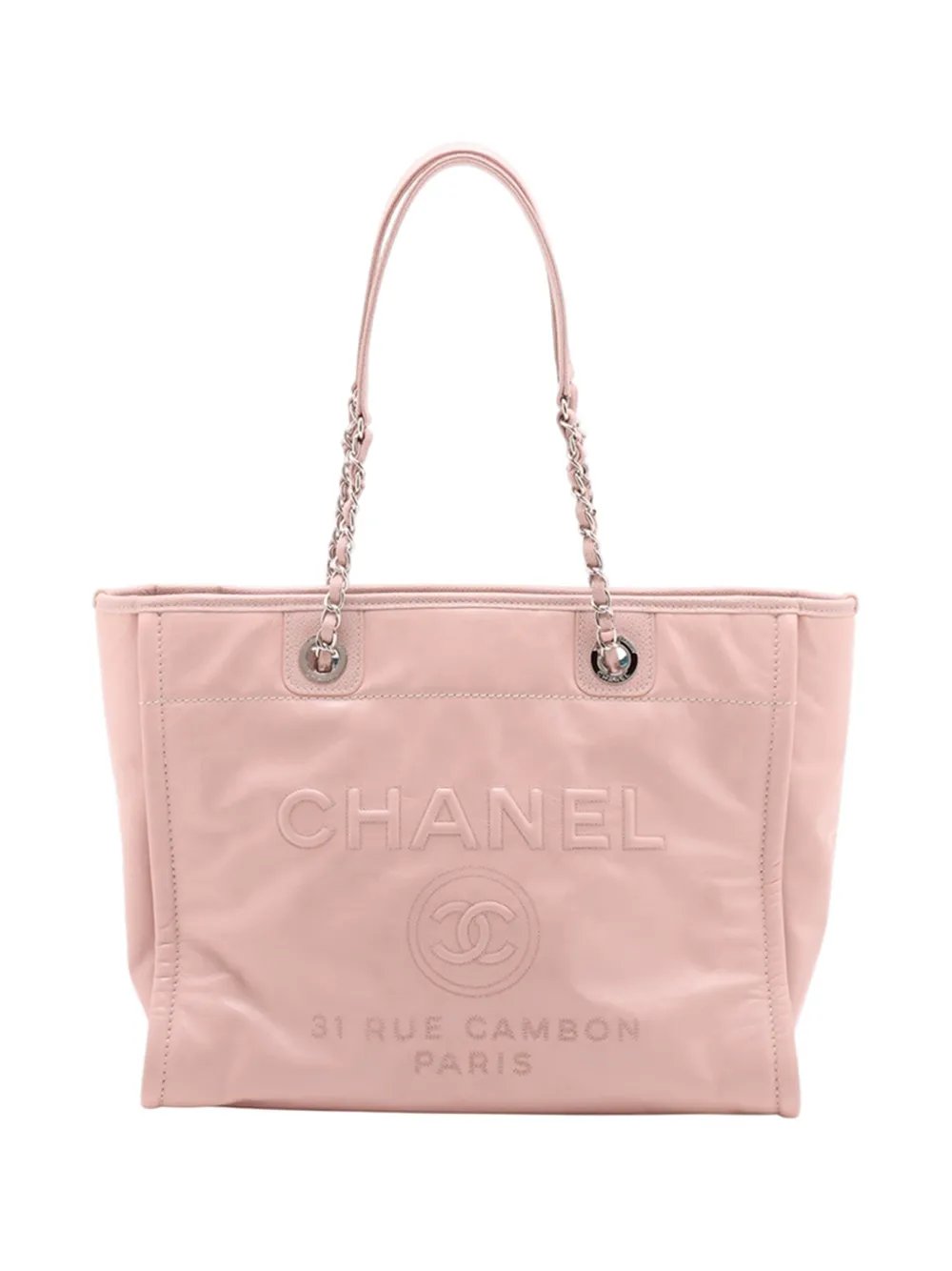 2016-2017 Small Calfskin and Caviar Deauville tote bag