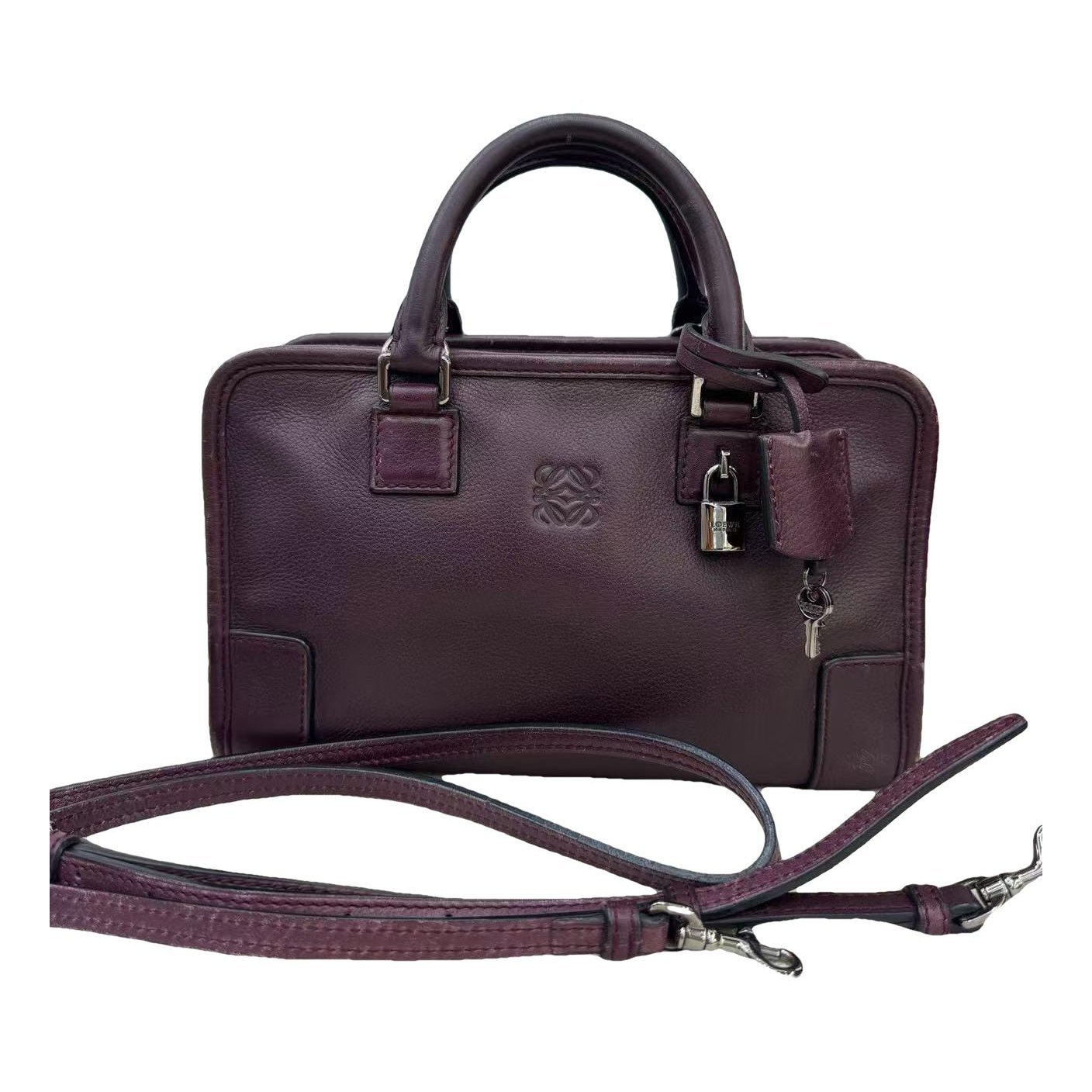 Puzzle leather handbag