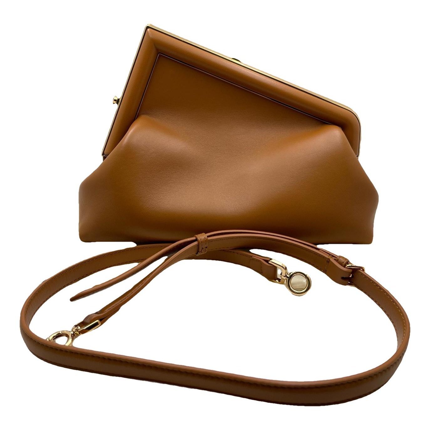 First leather handbag