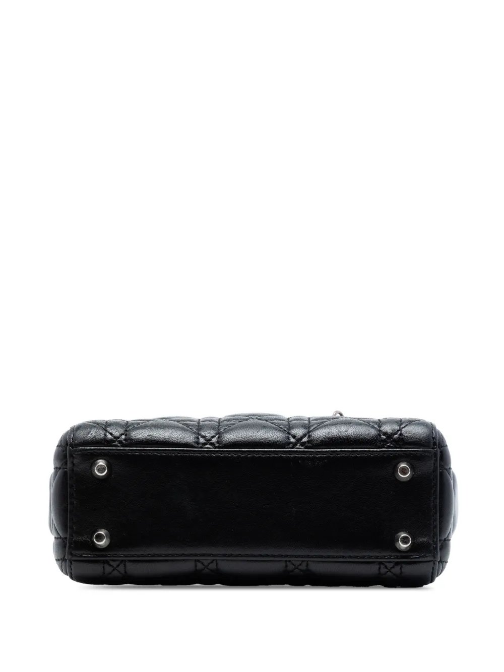 Dior 2014 Mini Lambskin Cannage Lady Dior satchel