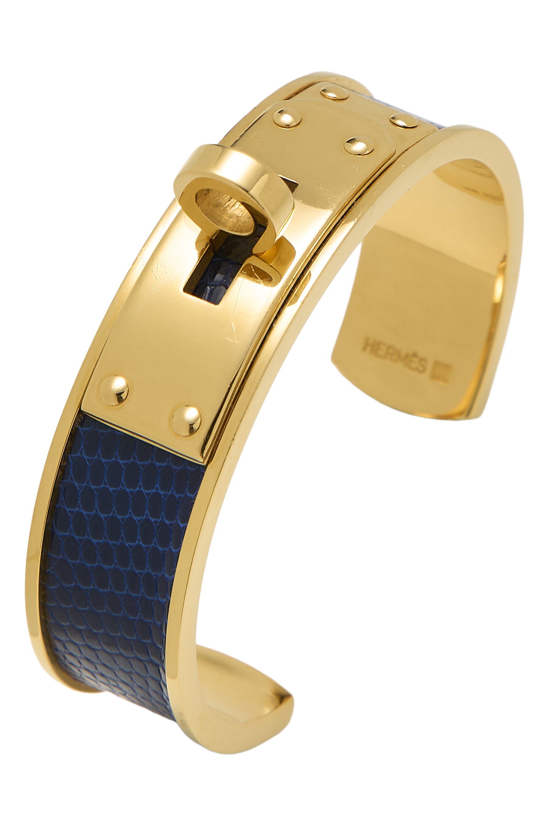 Navy Gold Kelly Cuff