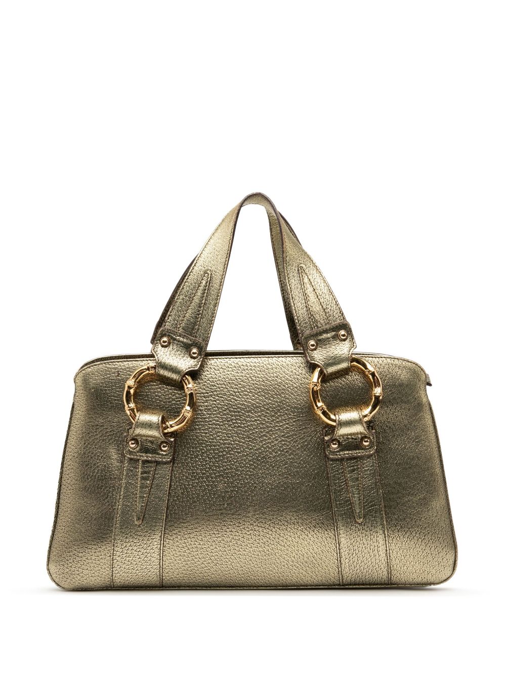 2000-2015 Metallic Calfskin Metal Bamboo handbag