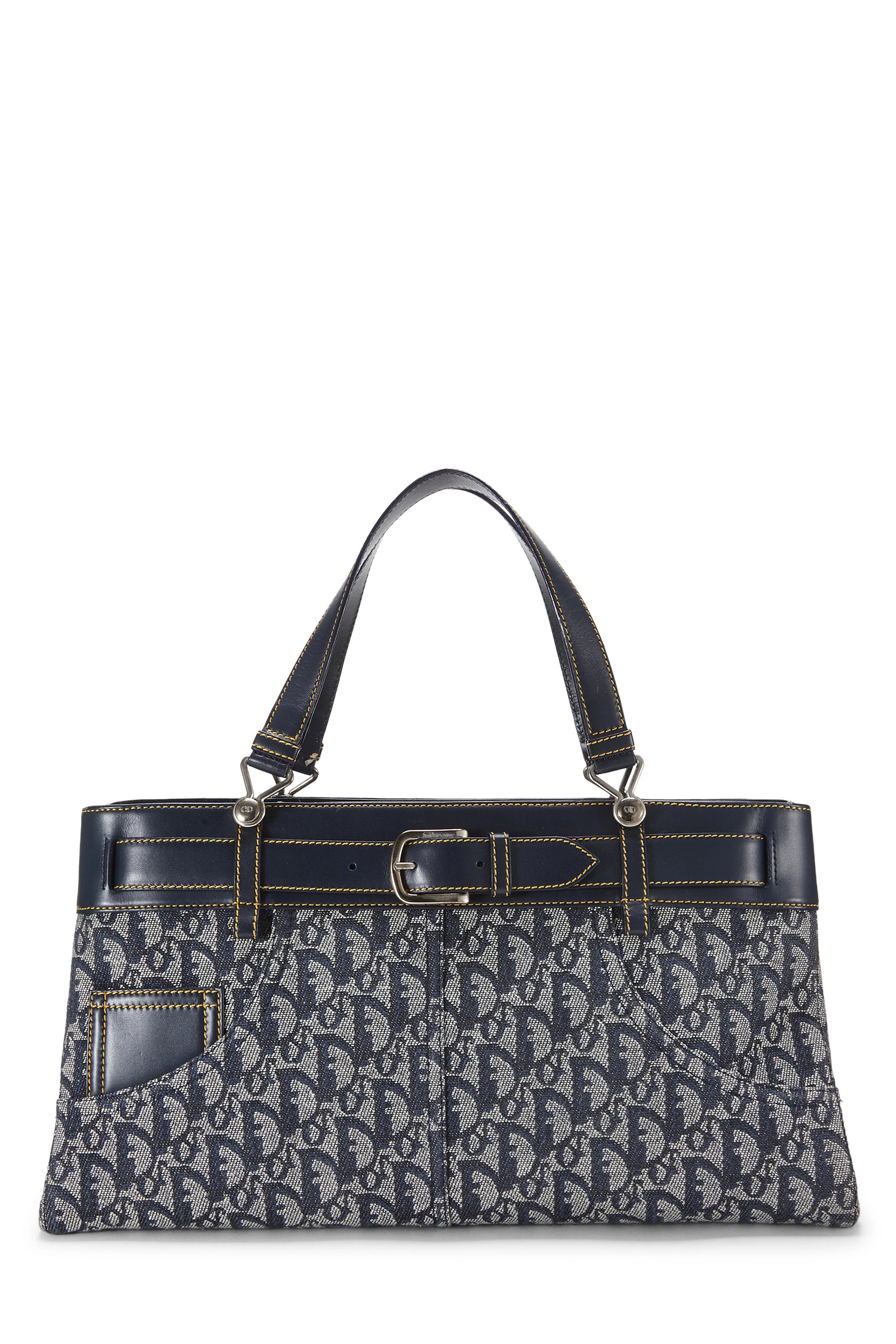 Navy Trotter Canvas Jeans Pocket Handbag