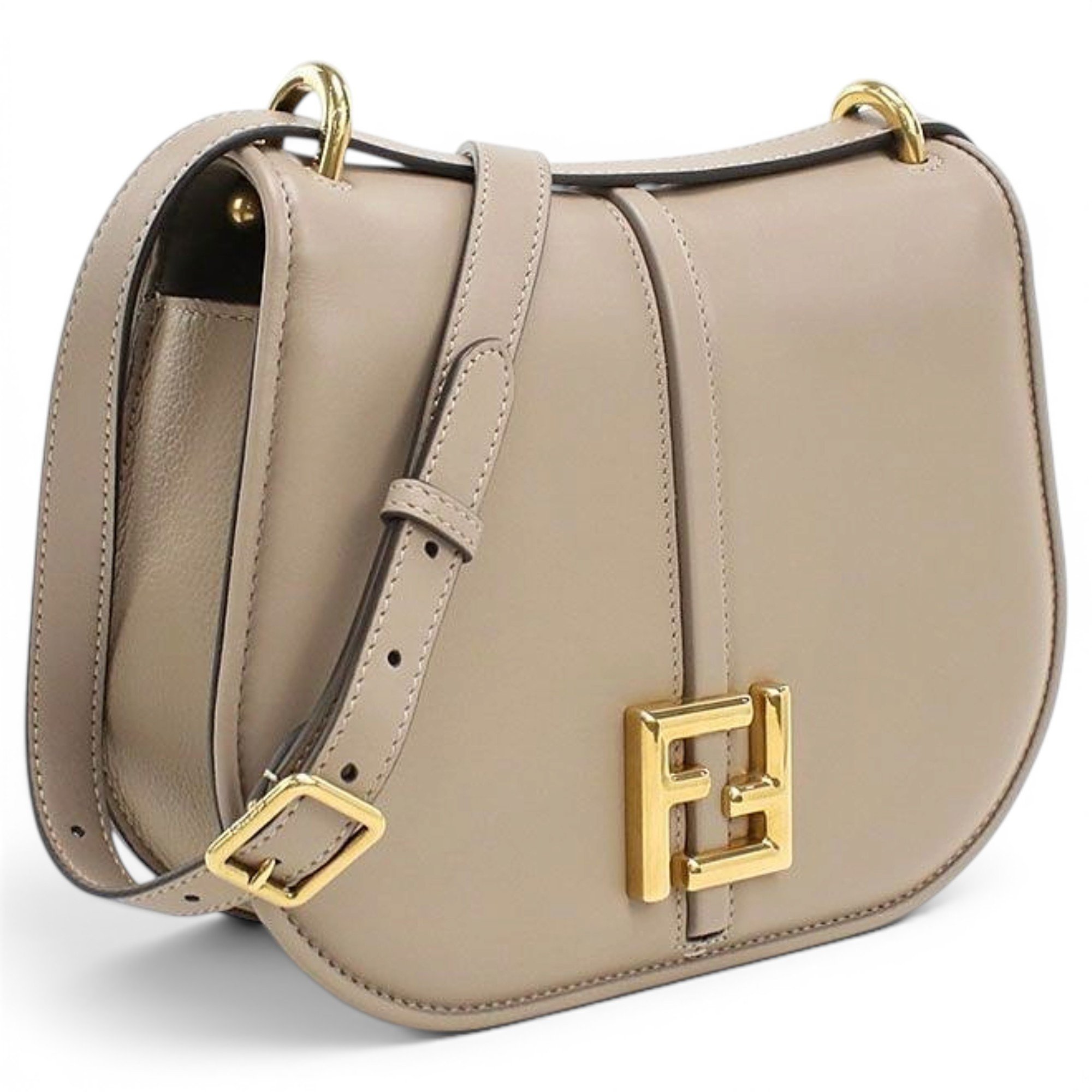 Pocket leather handbag