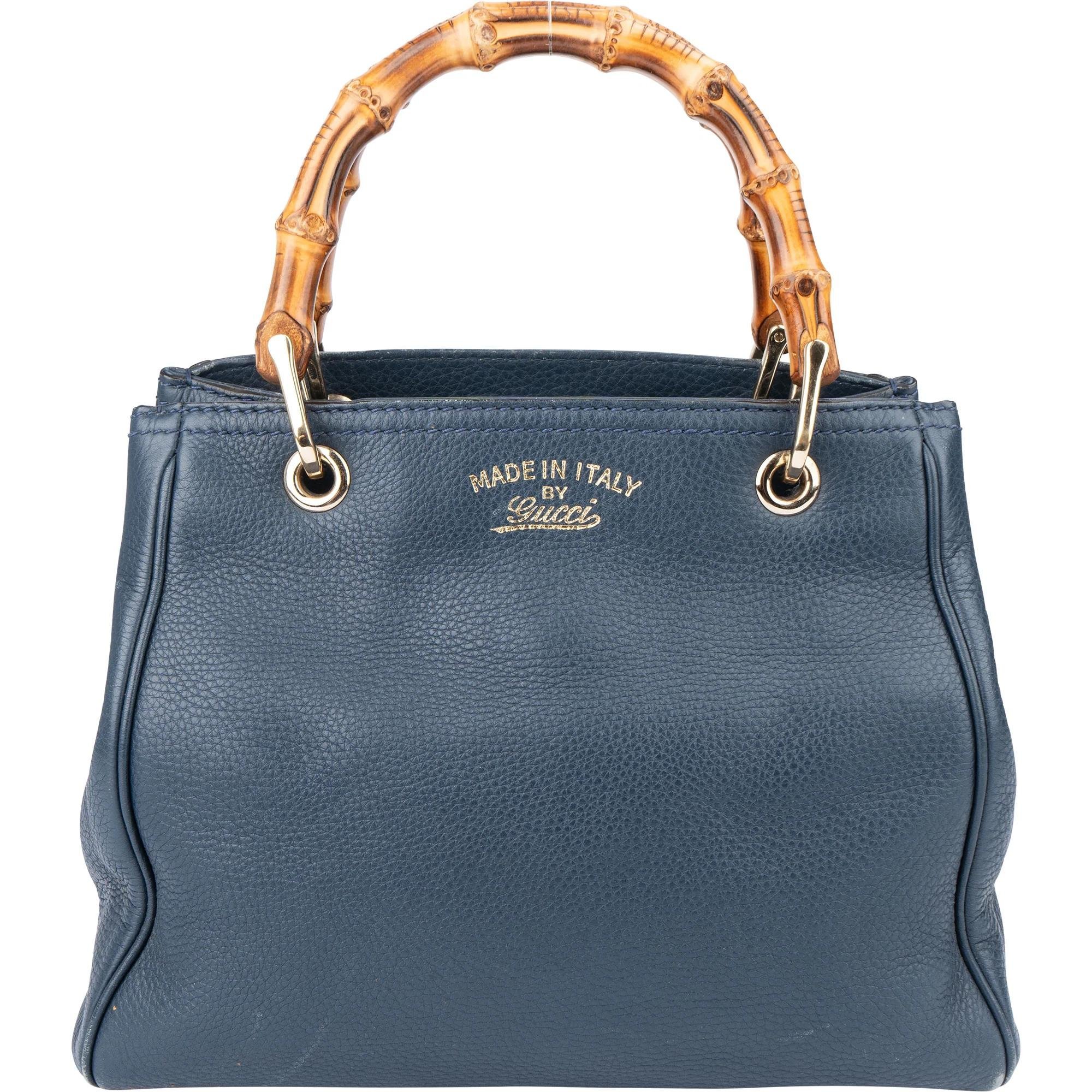 Bamboo leather handbag