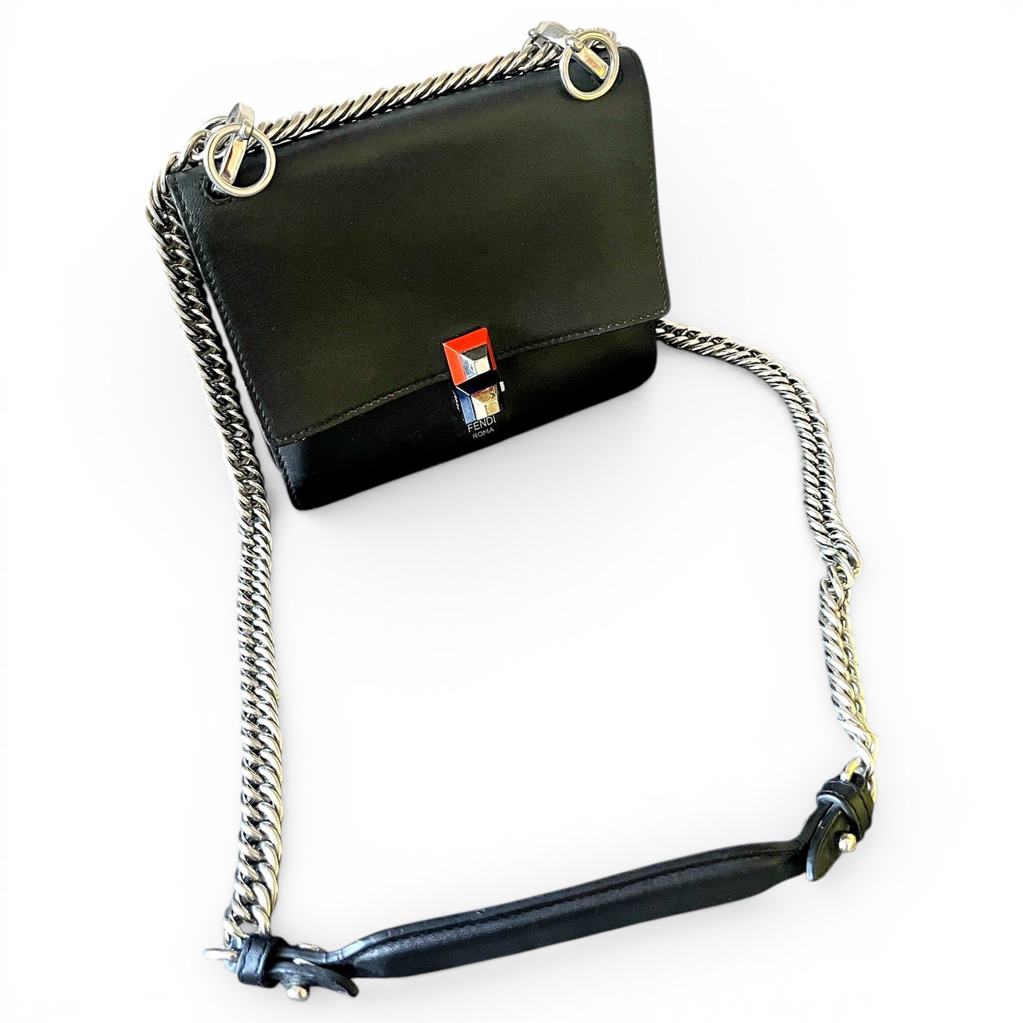 Kan I leather crossbody bag
