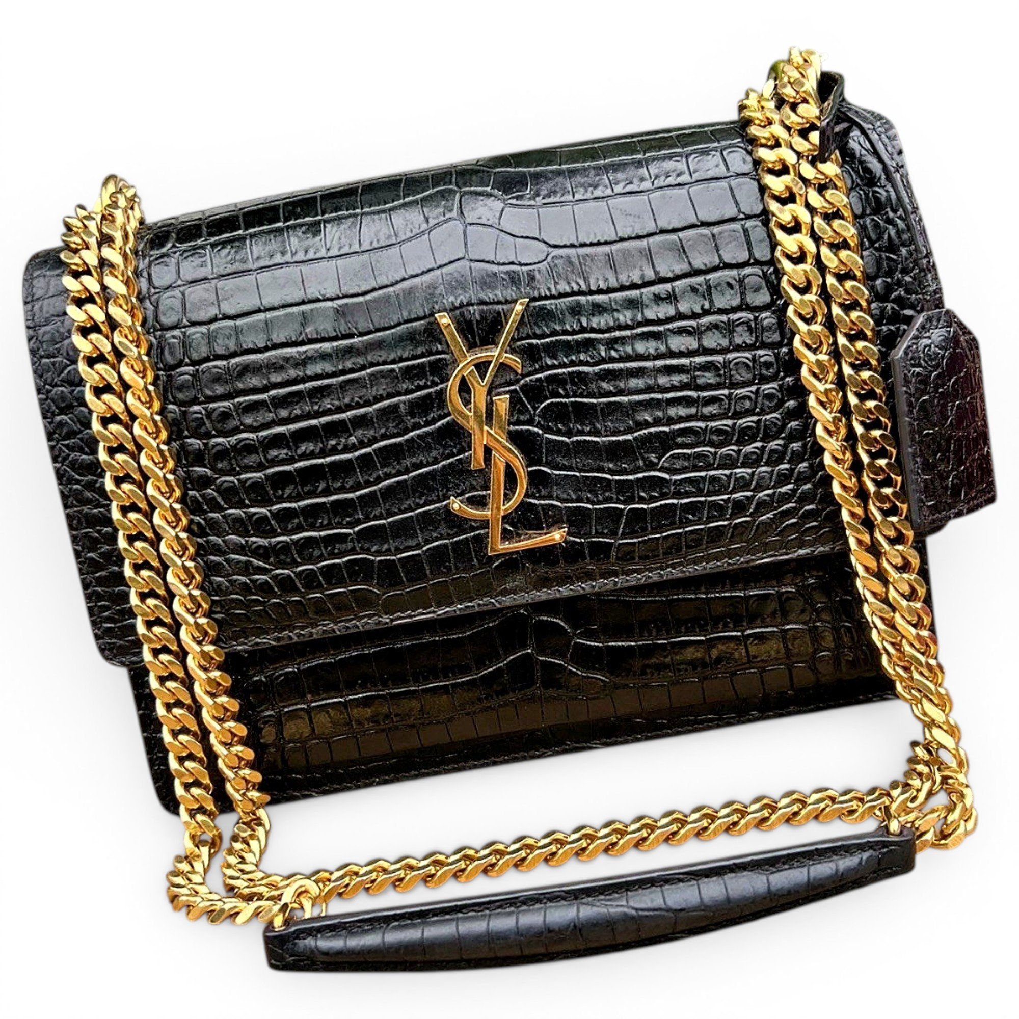 Sunset leather handbag