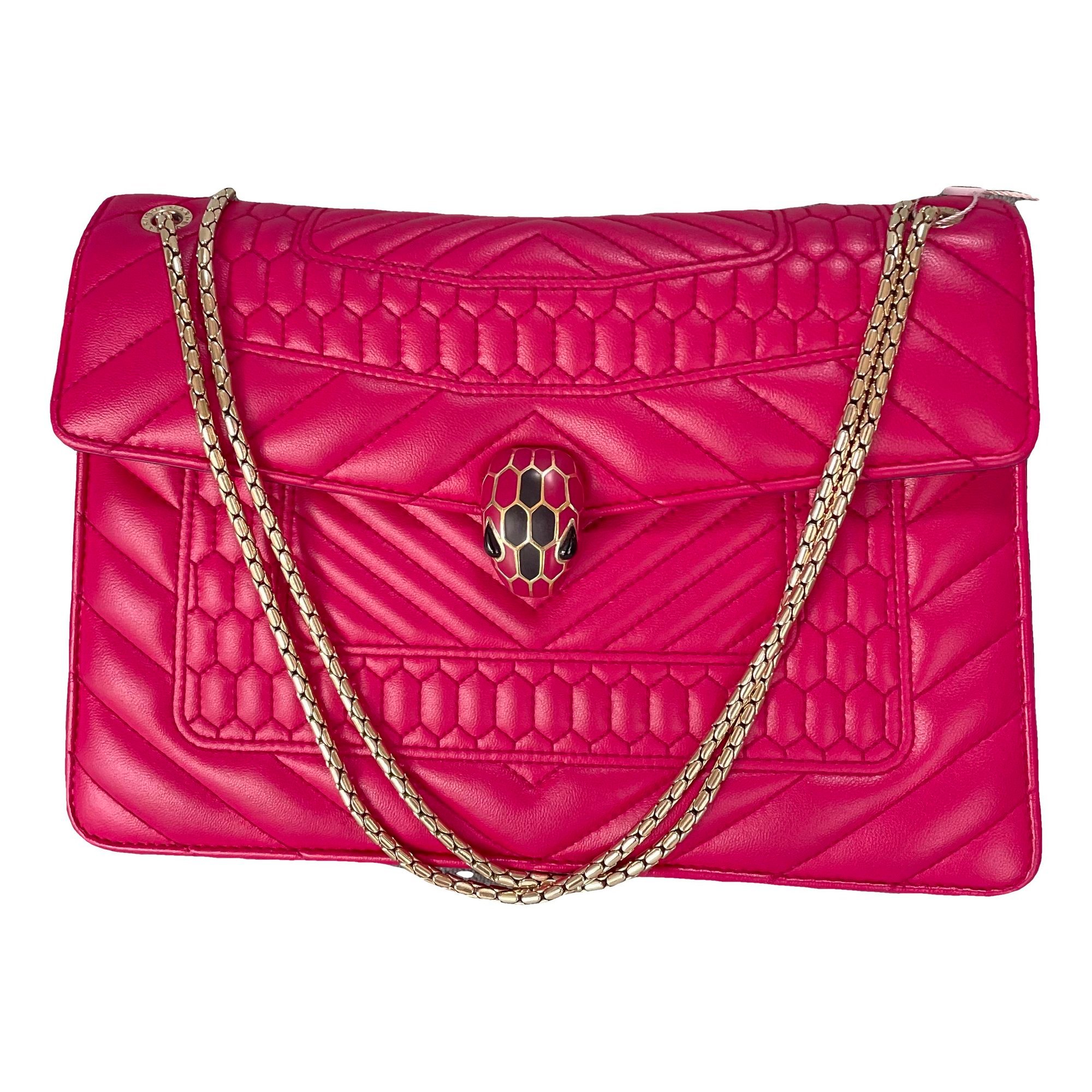 Serpenti leather handbag