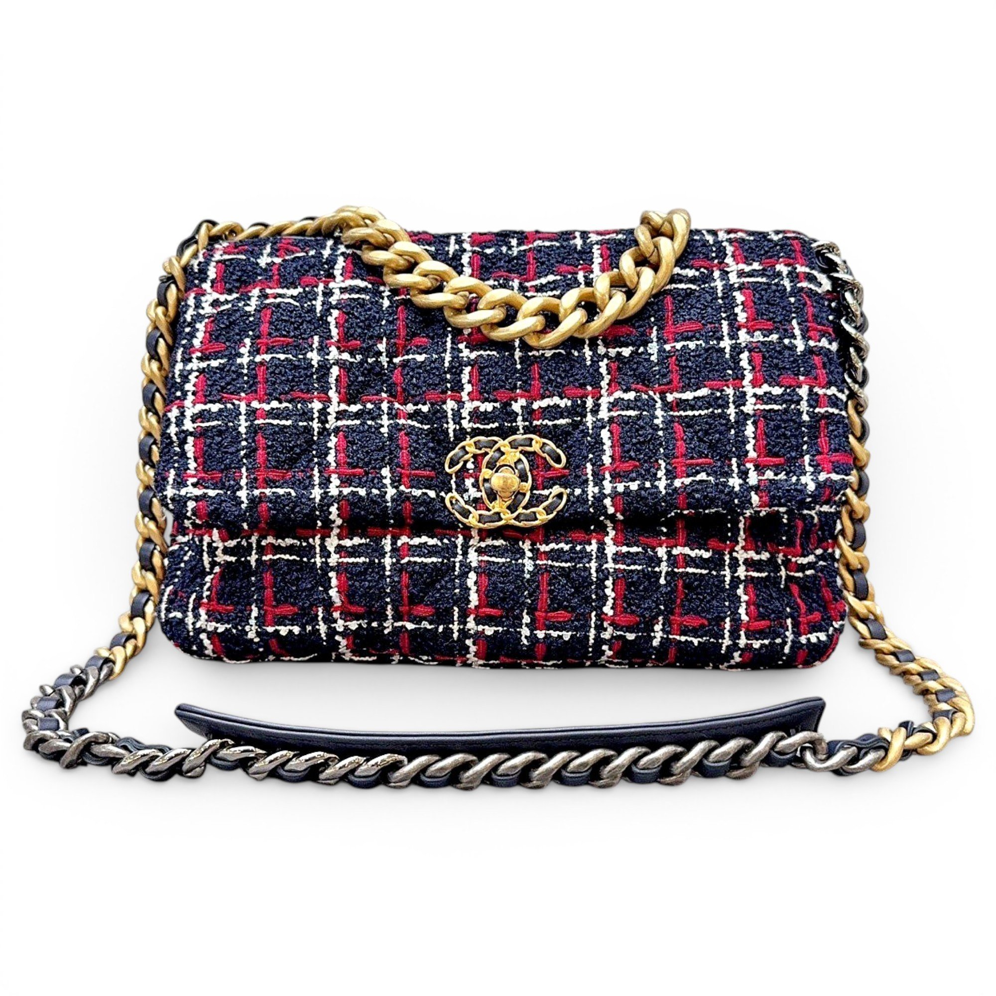 Chanel 19 tweed handbag
