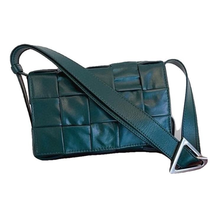 Cassette leather handbag