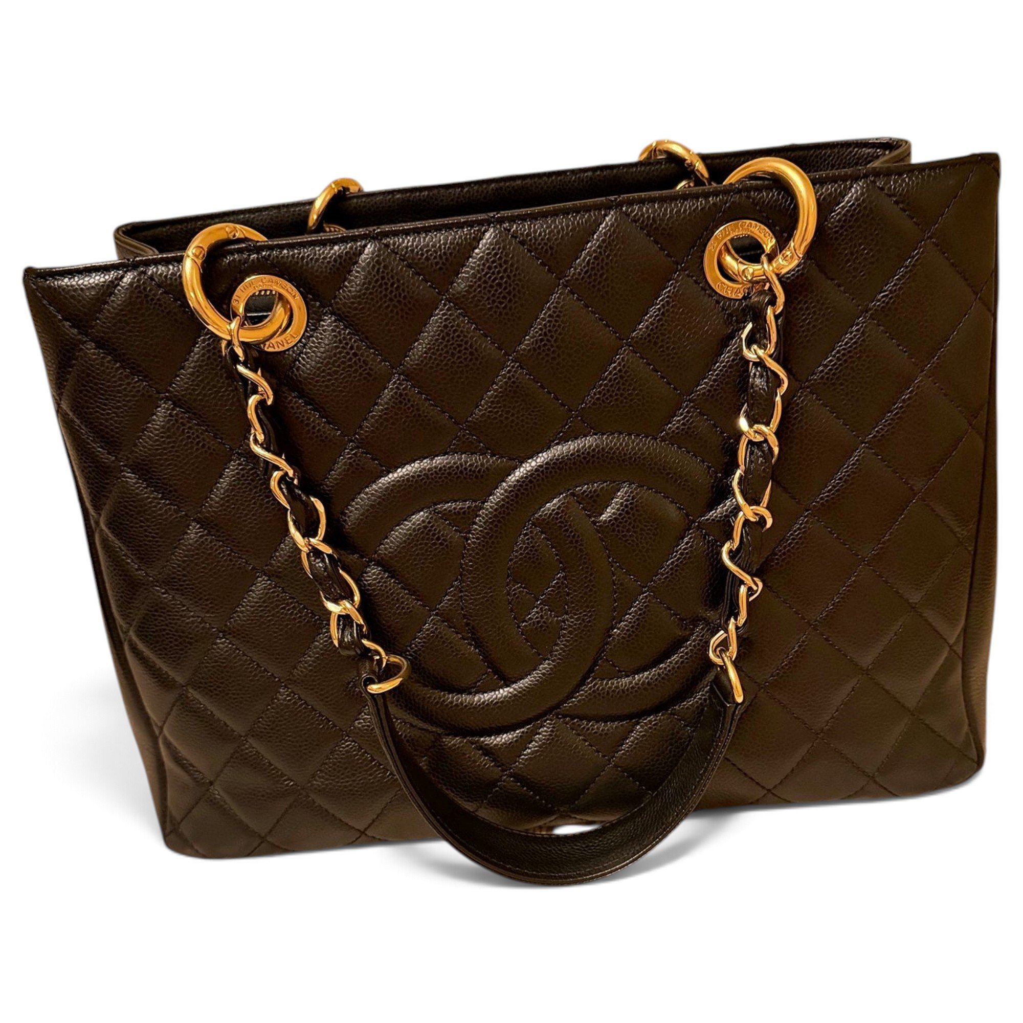Grand shopping leather tote