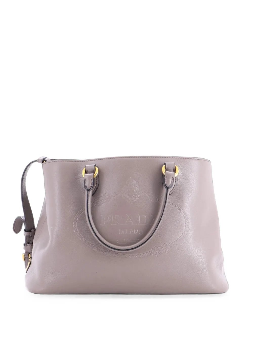 Embossed Logo Convertible Open Glace Calf Medium tote bag