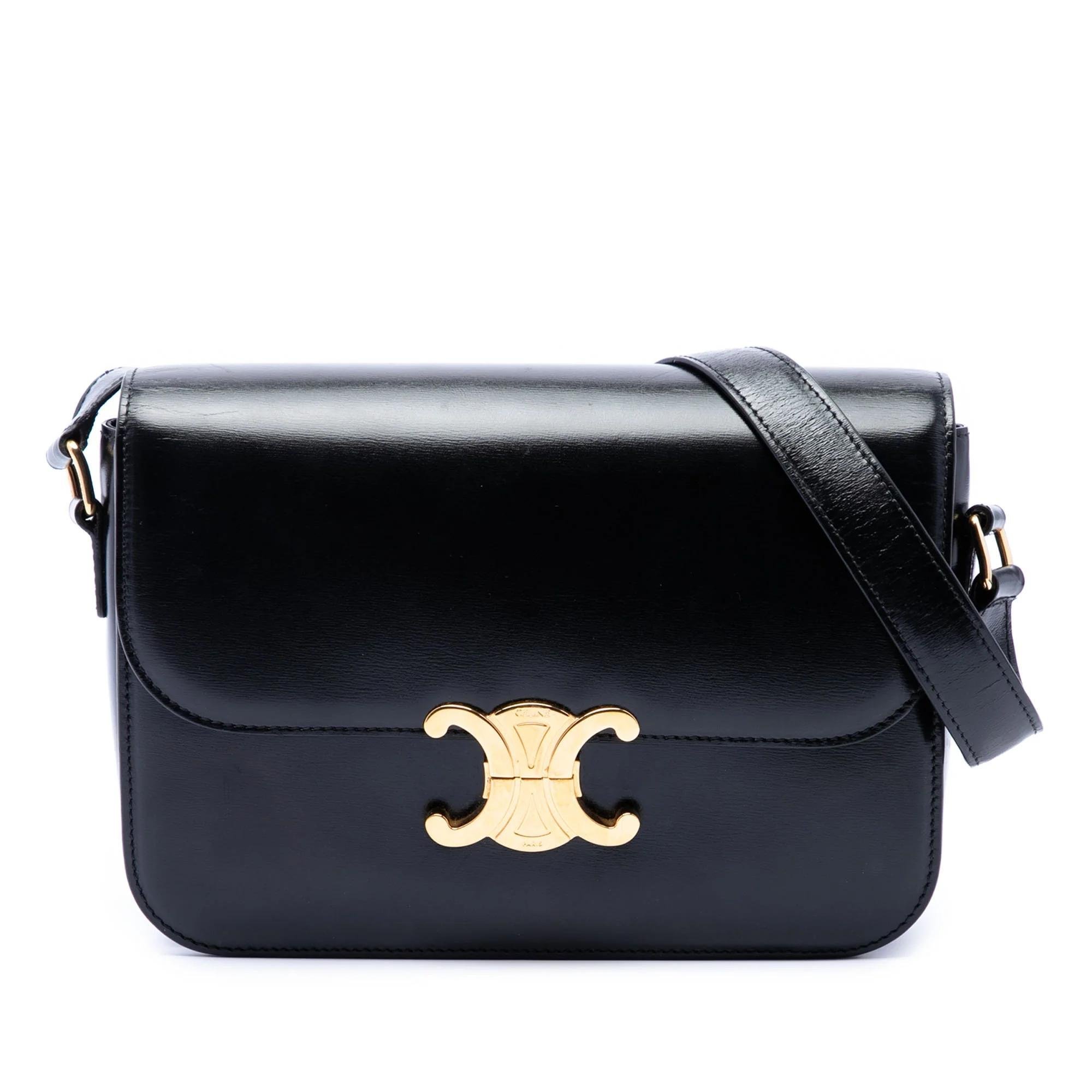 Triomphe leather handbag