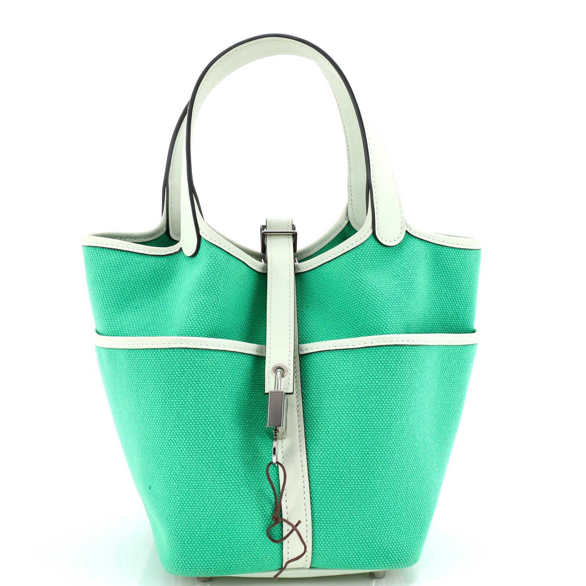 Hermes Cargo Picotin Lock Bag Canvas and Swift PM