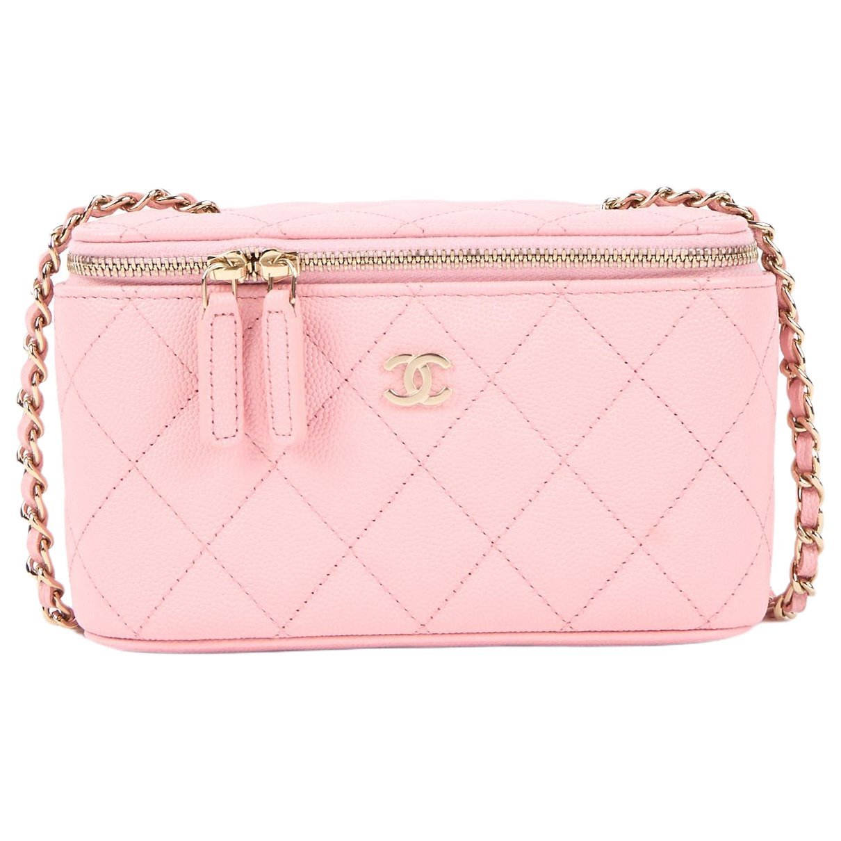 Trendy CC Vanity leather crossbody bag