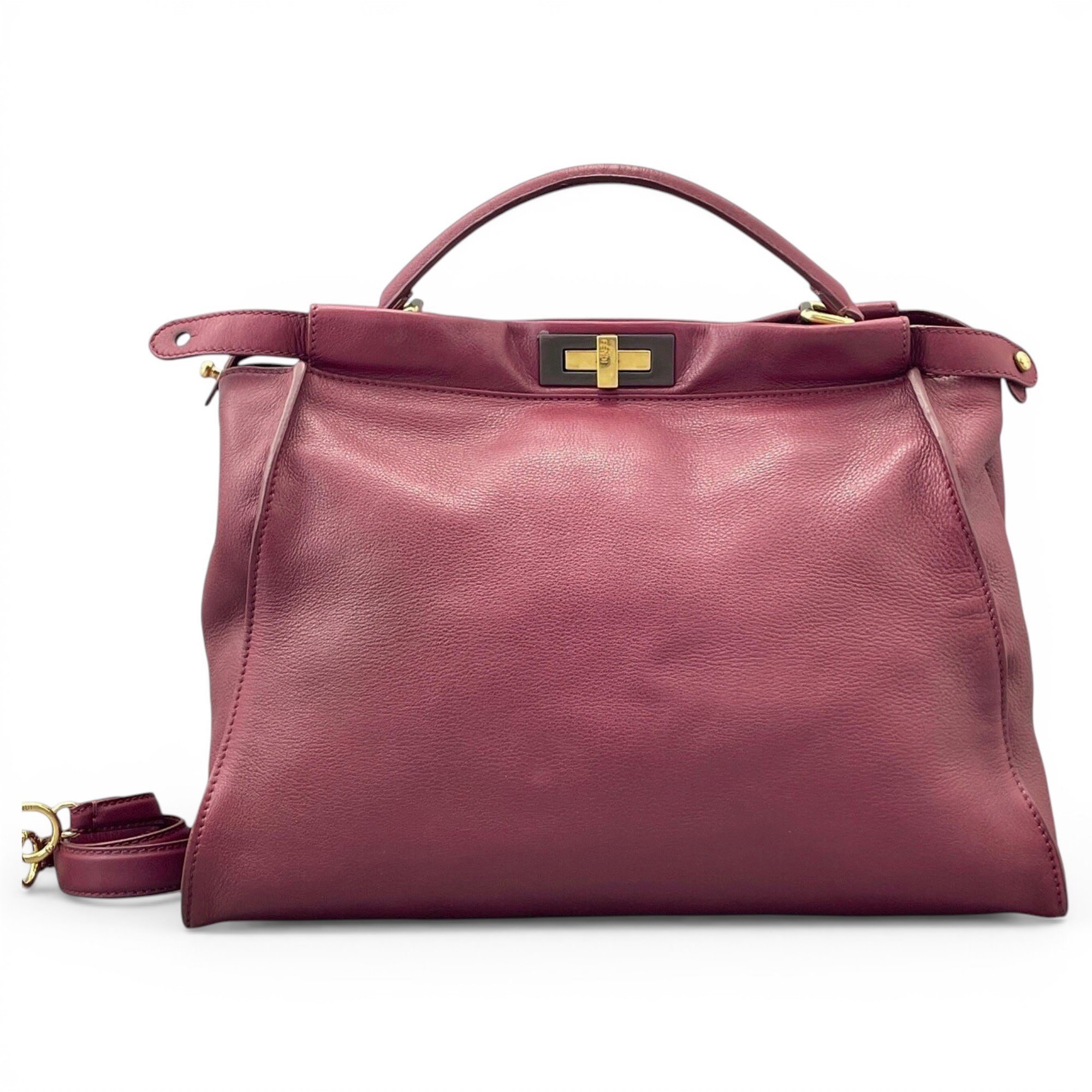 Peekaboo leather handbag
