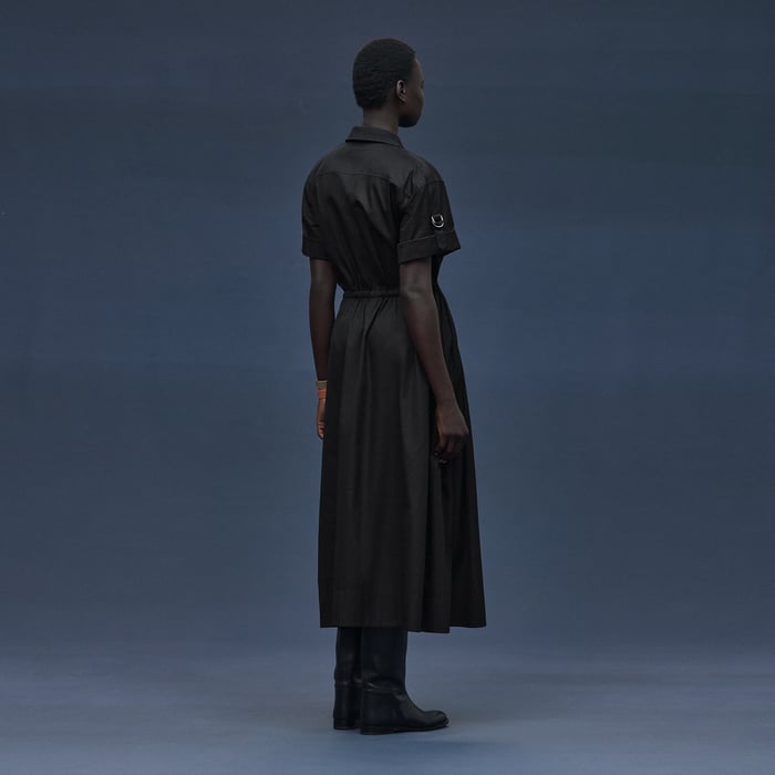Noir "Mosaique" Short-sleeve Dress