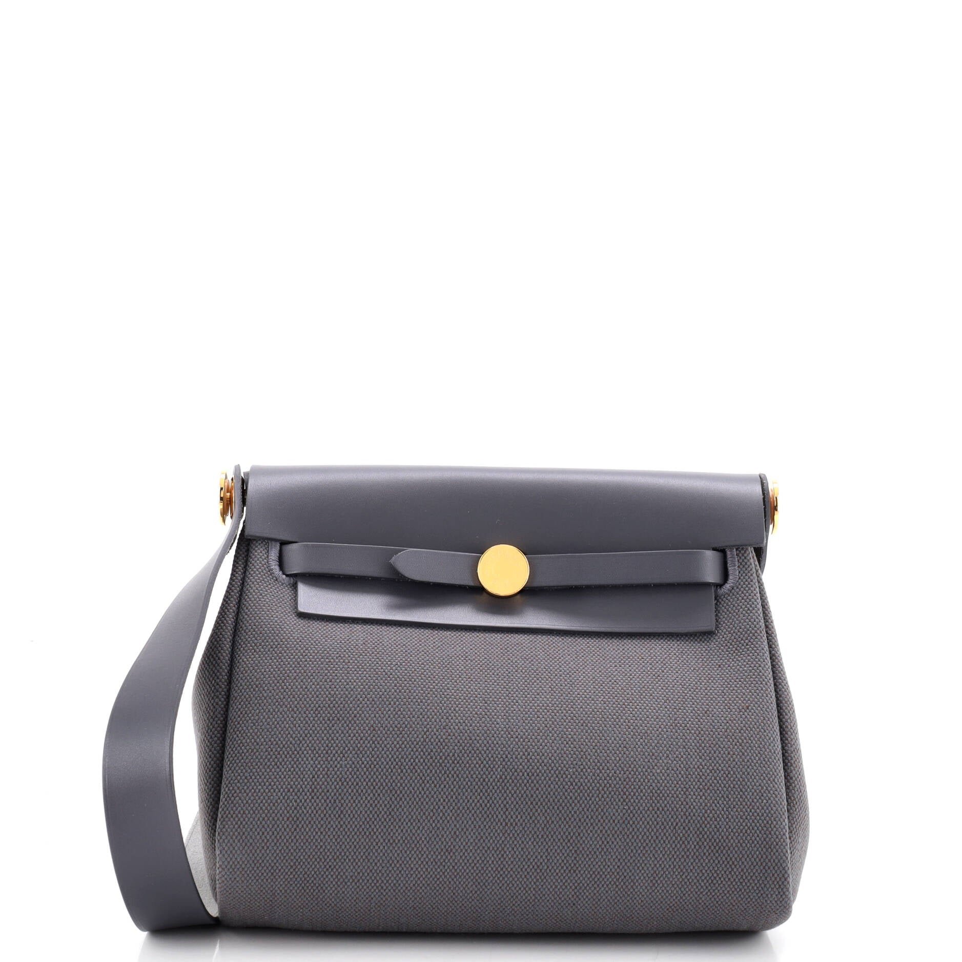 Herbag Zip Toile and Leather 20