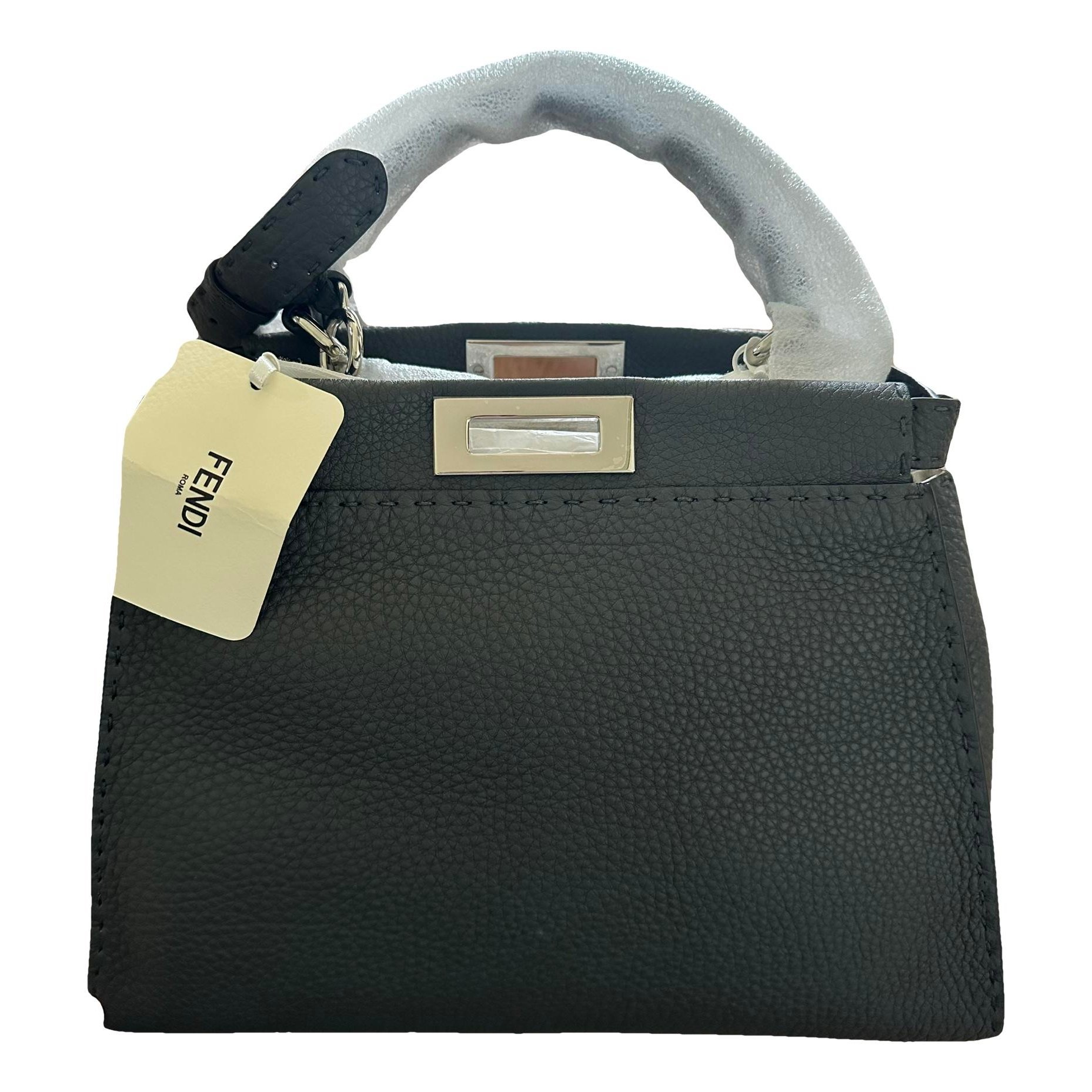 Peekaboo leather handbag