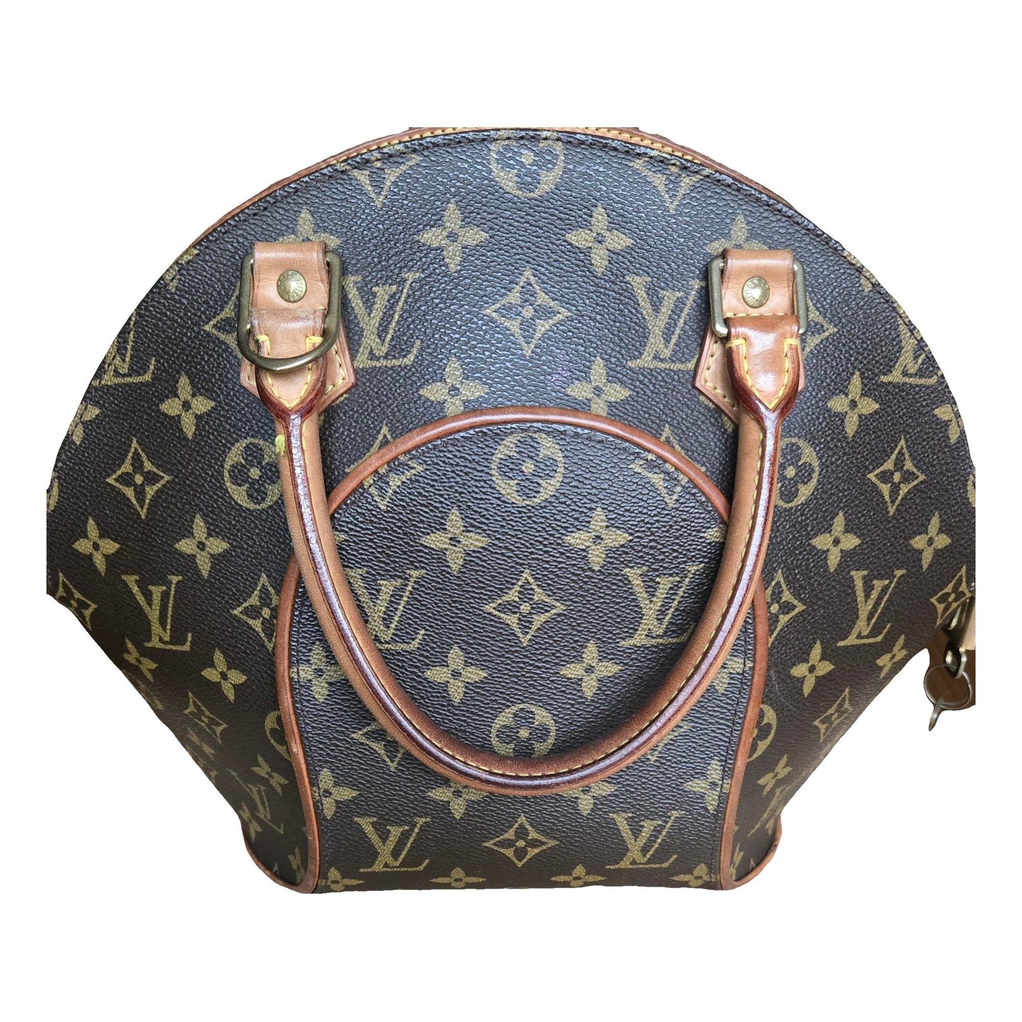 Ellipse leather handbag