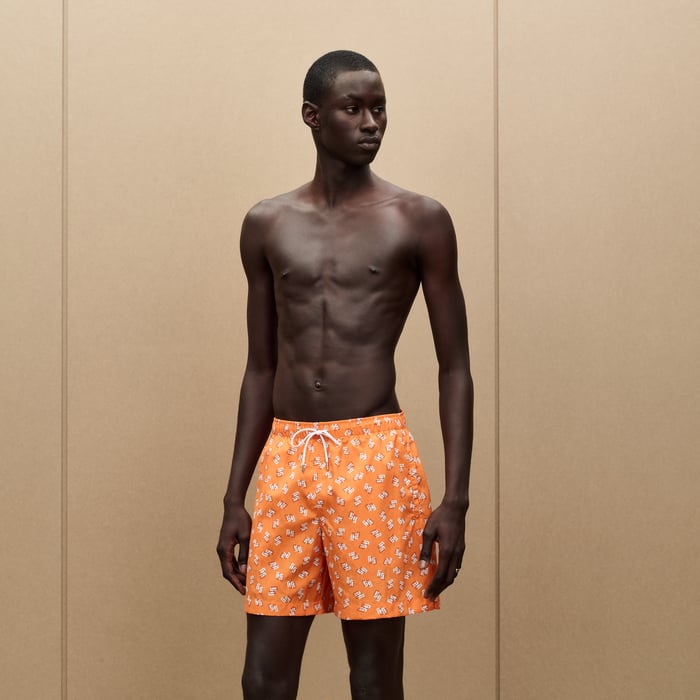 Orange Poppy "Ouh La l'H" Swim Trunks
