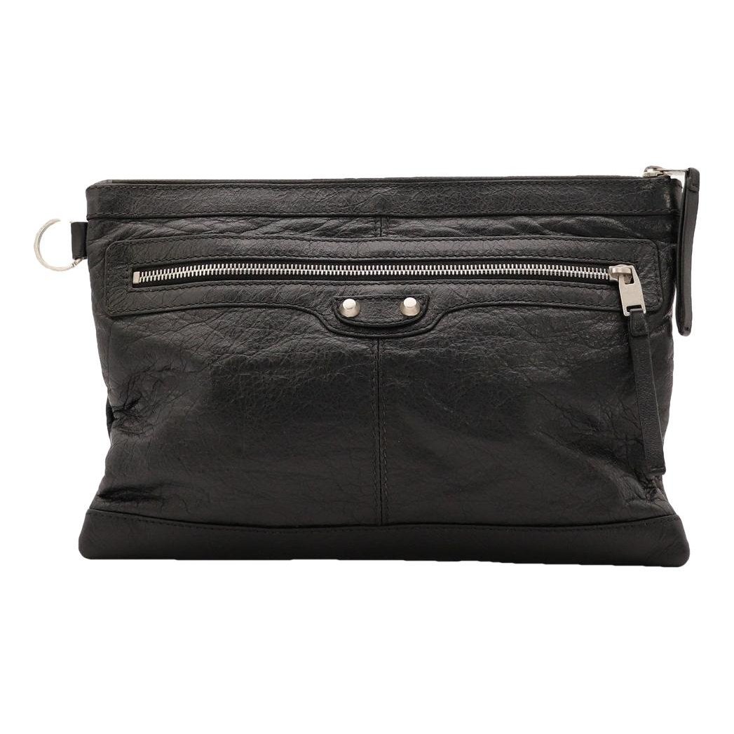 City Clip leather clutch bag