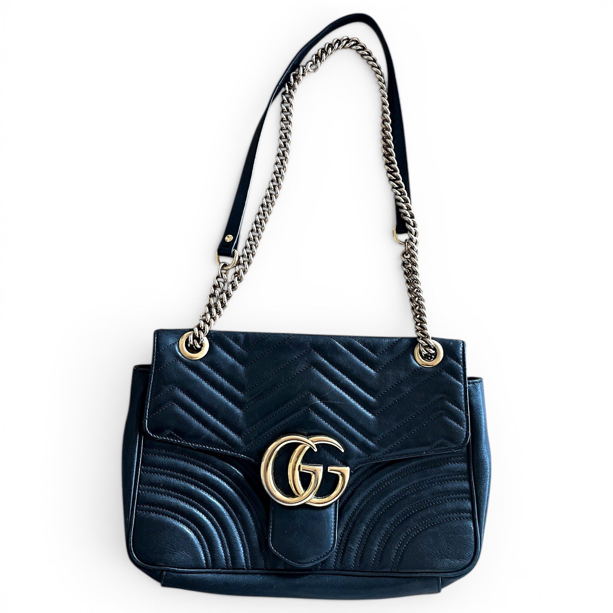 GG Marmont Flap leather handbag