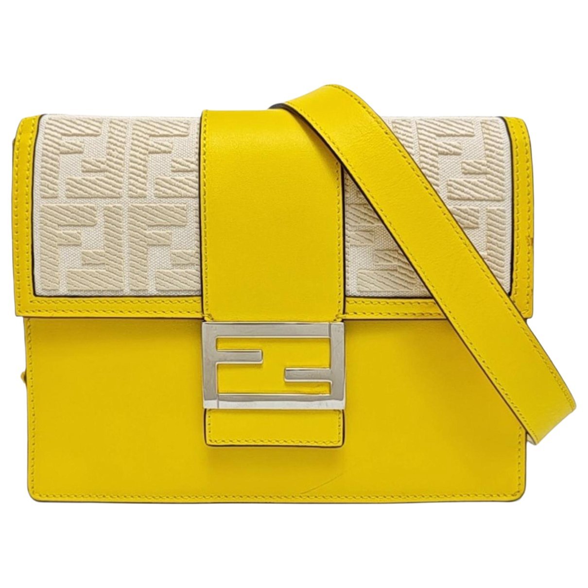 Baguette leather crossbody bag