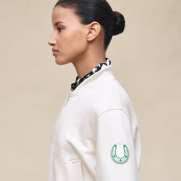 Blanc Cassé Reversible Varsity Jacket