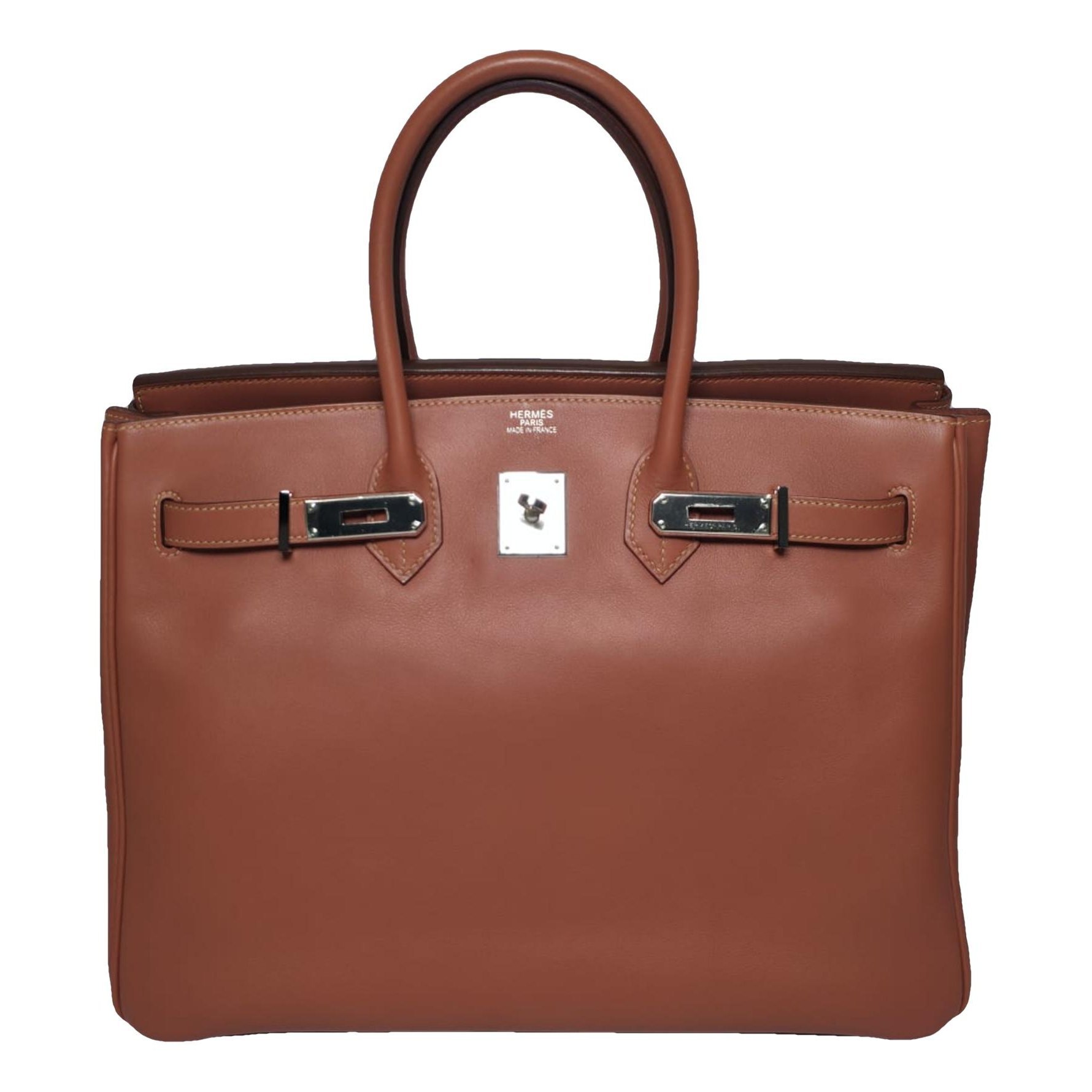Birkin 35 leather handbag
