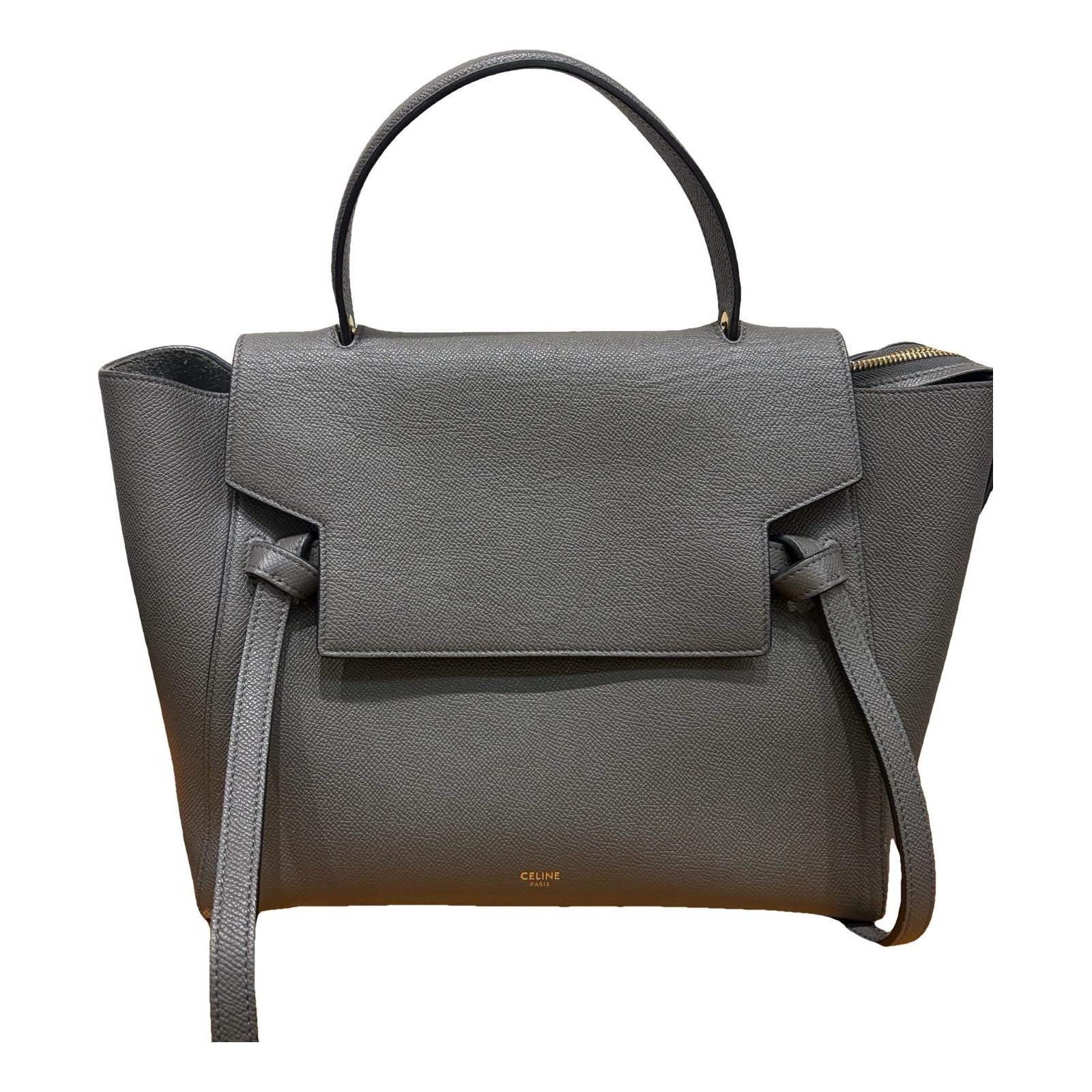 Belt leather handbag