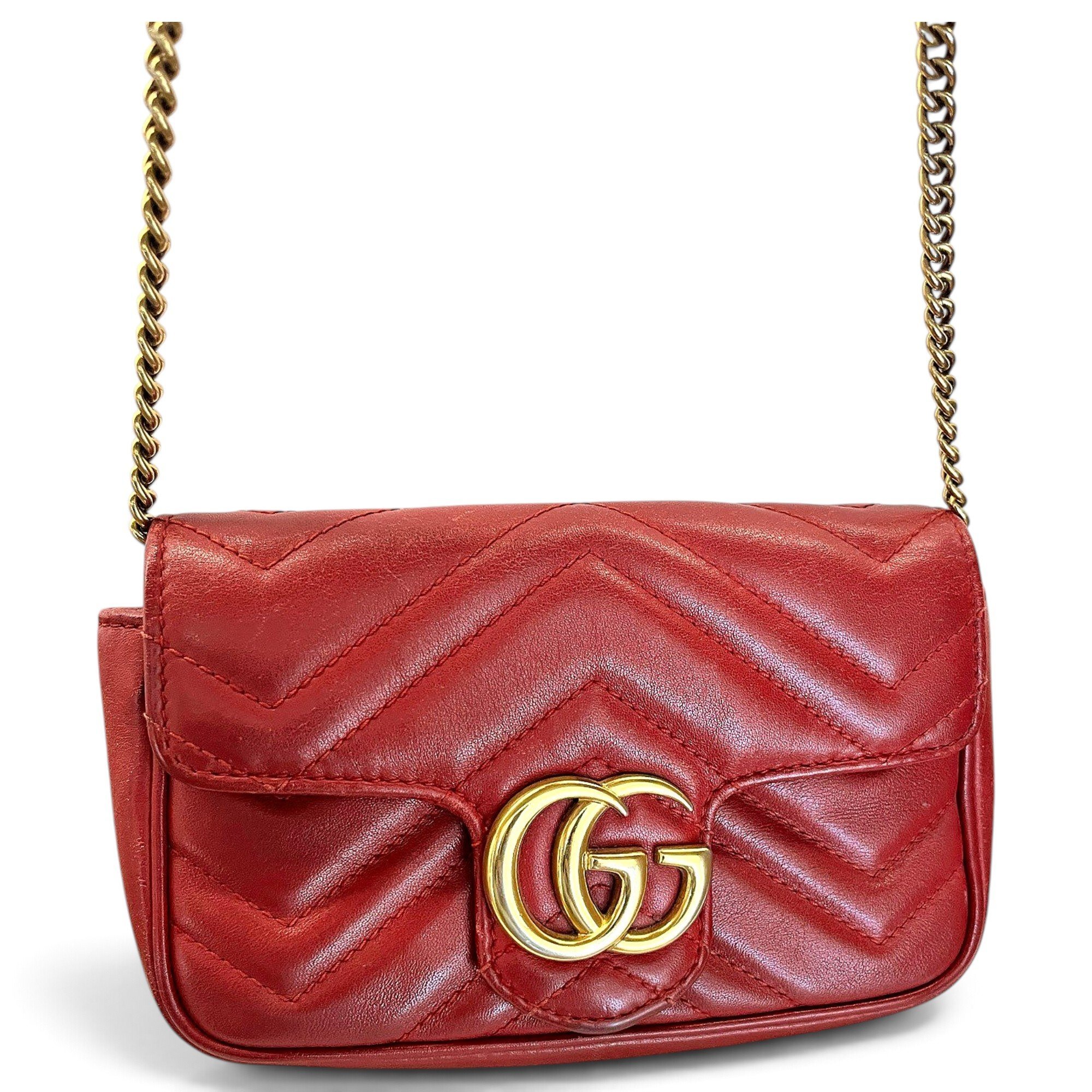 GG Marmont Flap leather handbag