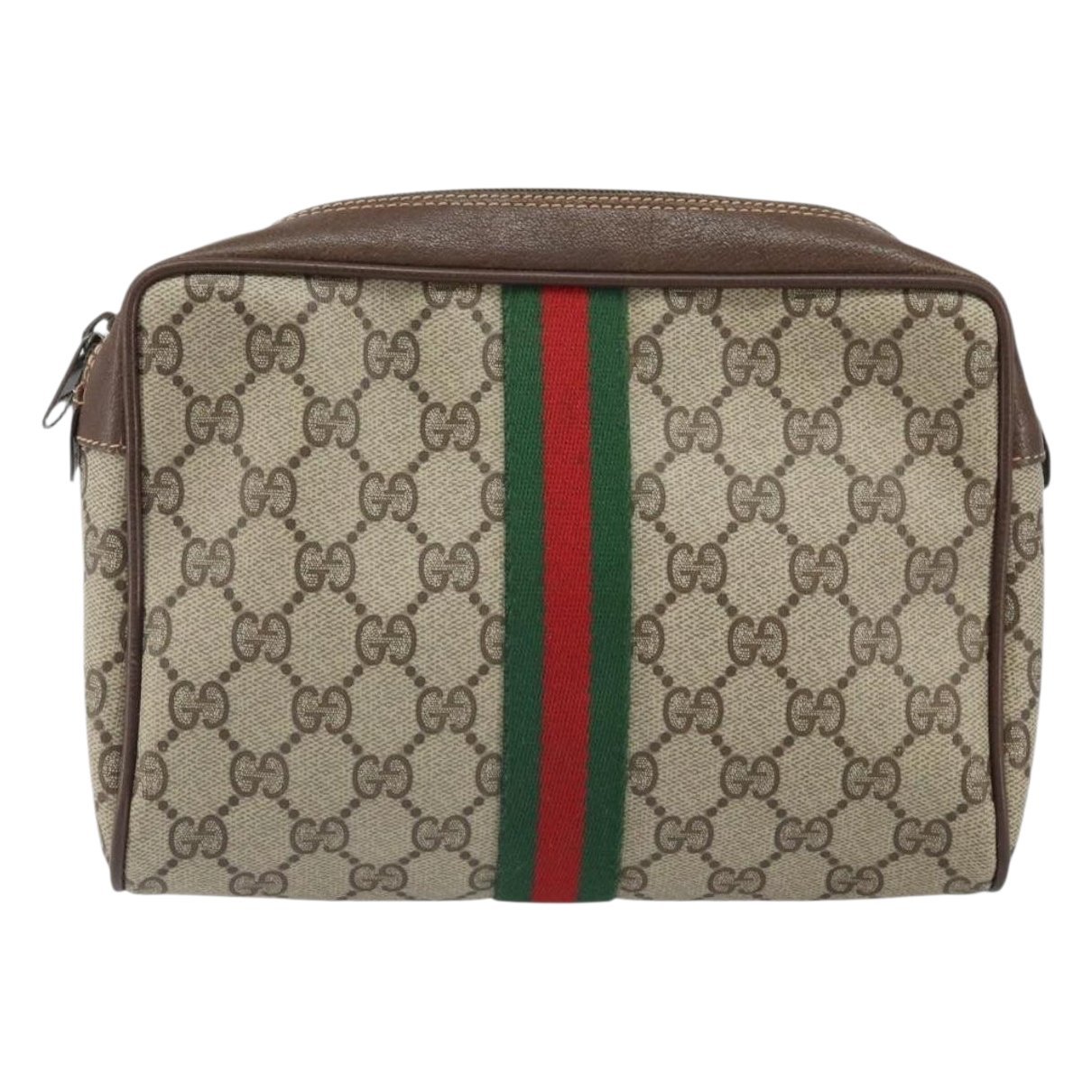 Leather clutch bag
