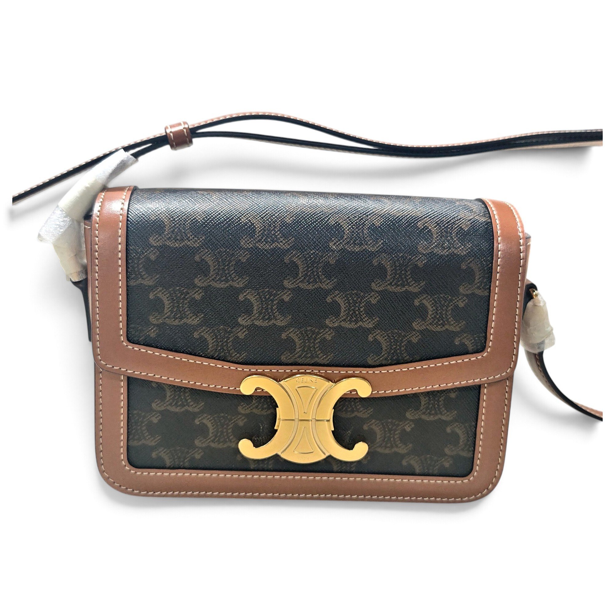 Triomphe leather handbag