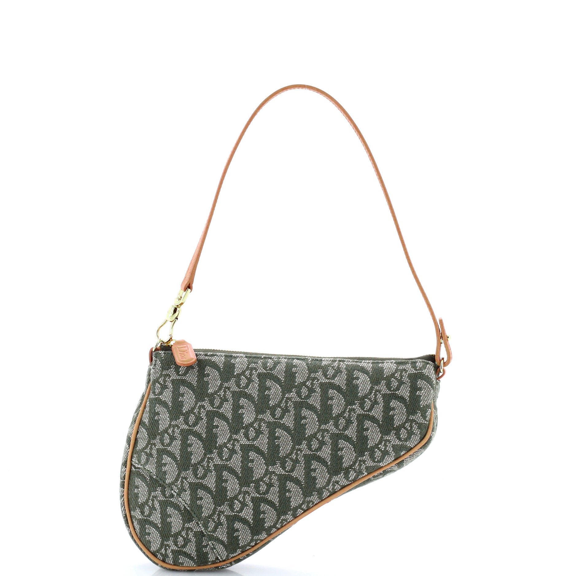 Vintage Saddle Bag Diorissimo Canvas Mini