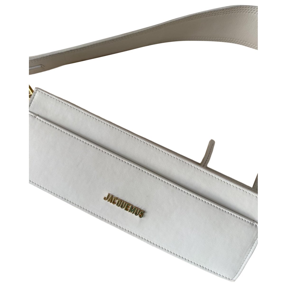 Leather clutch bag