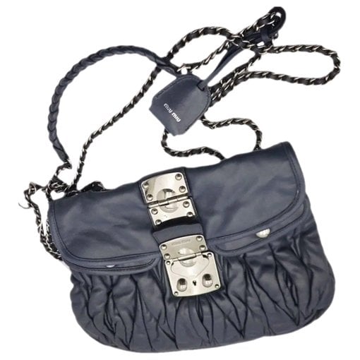 Coffer leather handbag