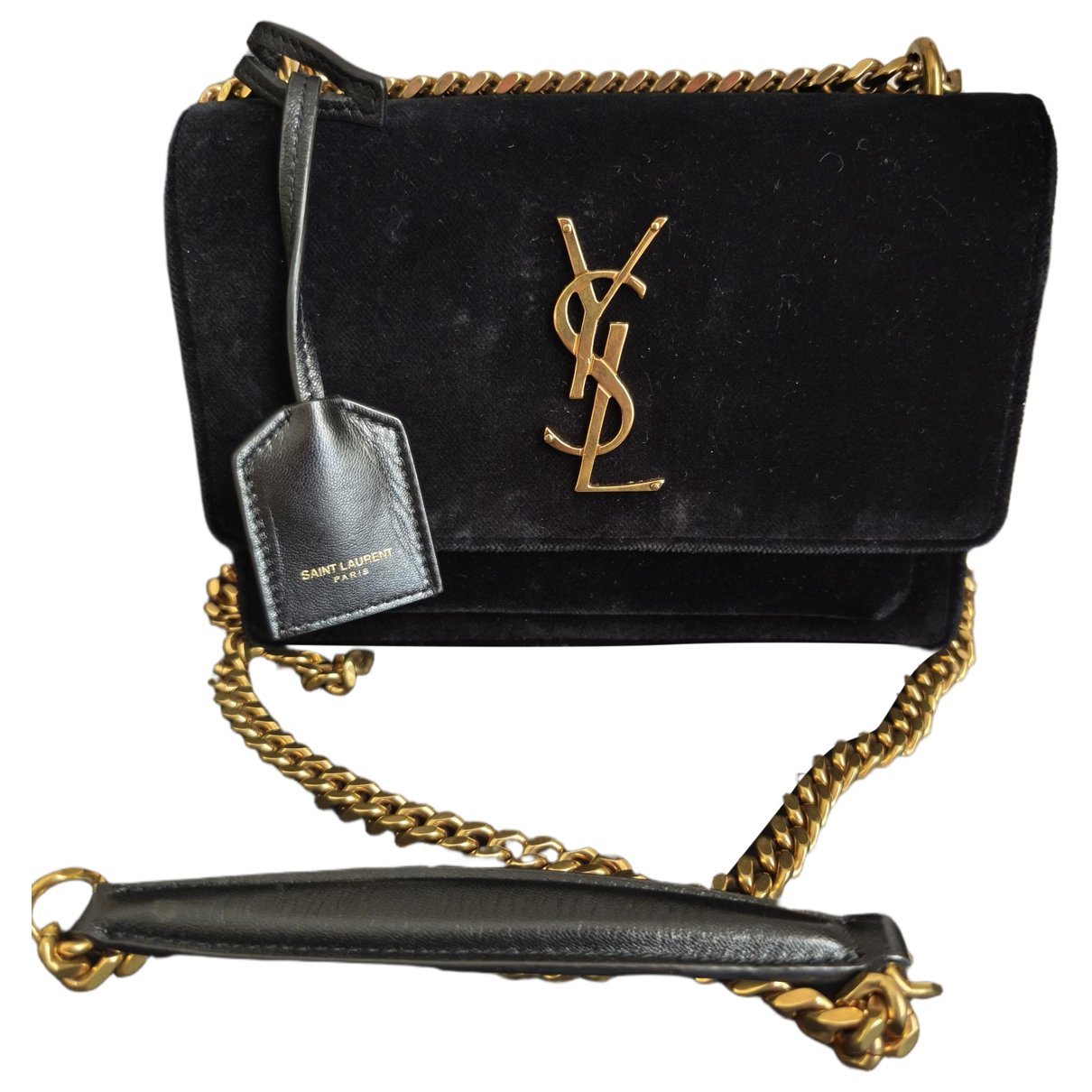 Loulou velvet crossbody bag
