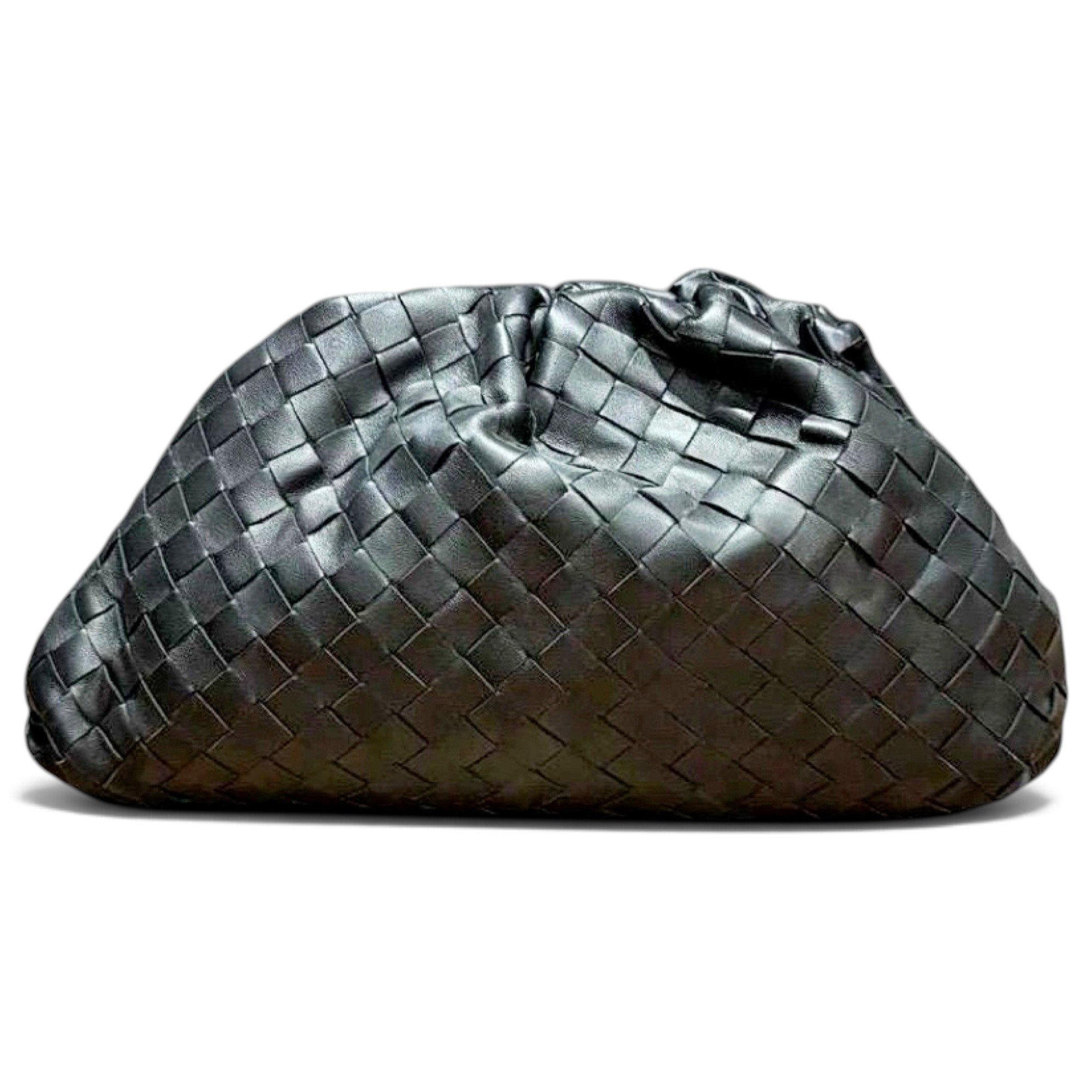 Pouch leather clutch bag