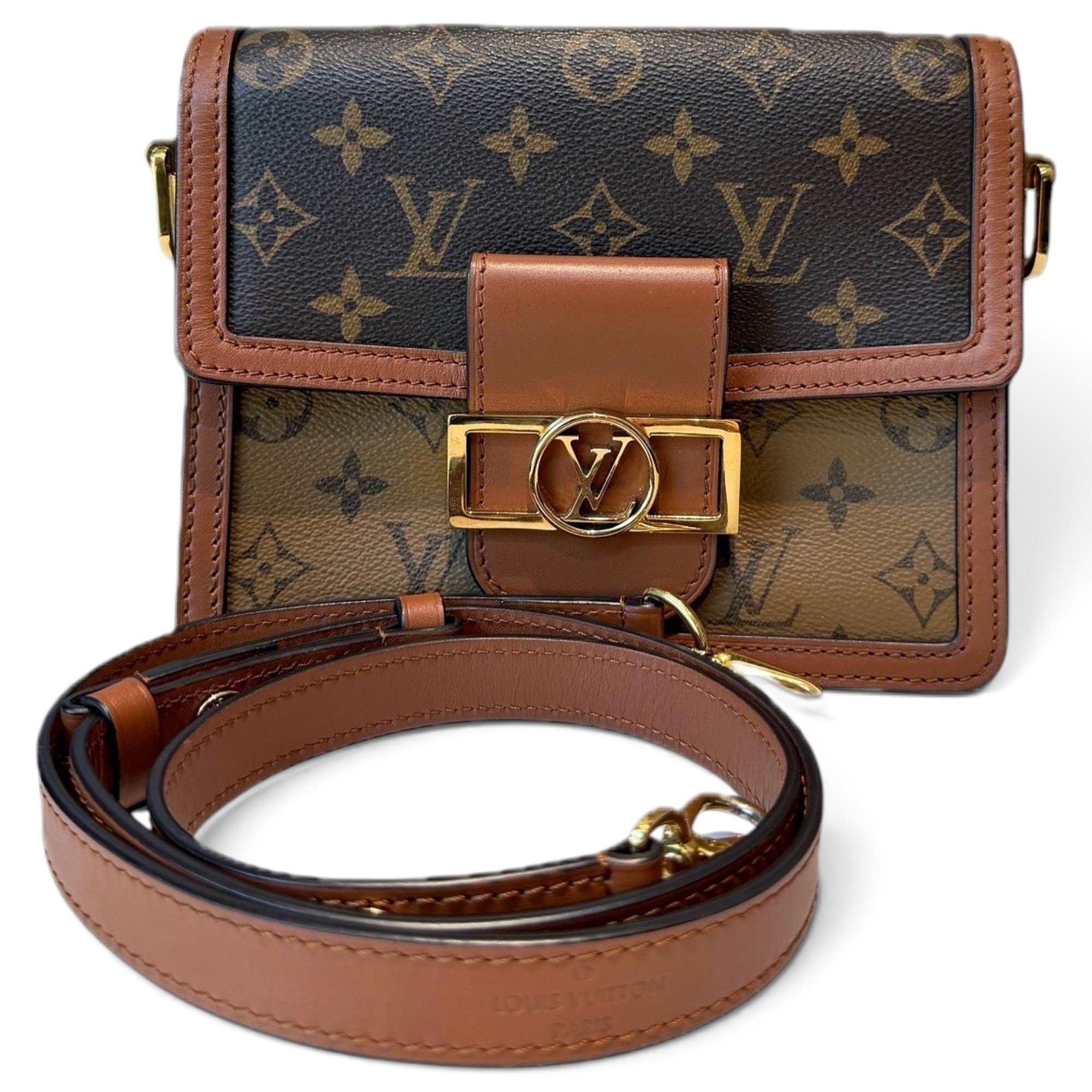 Dauphine leather handbag