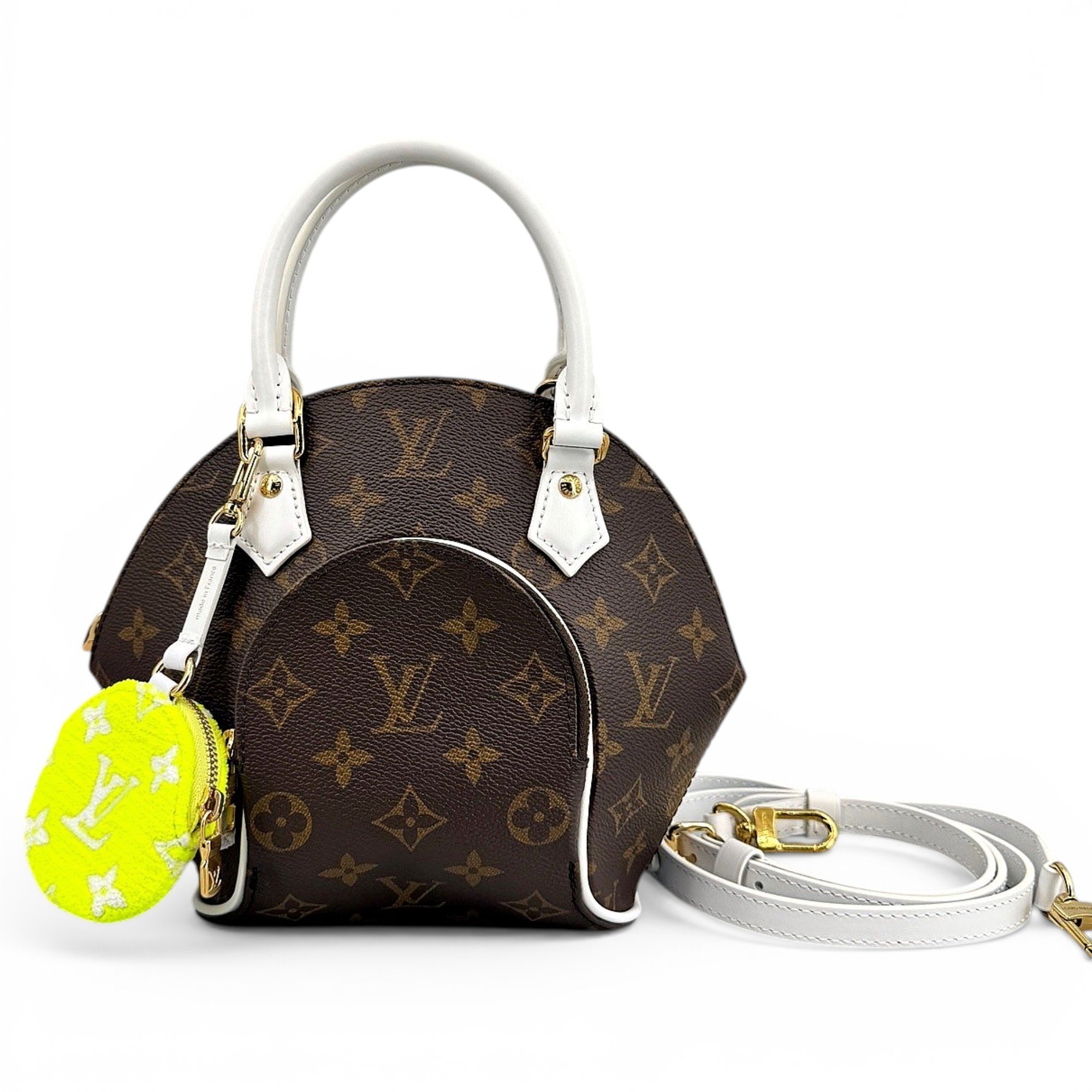 Ellipse leather handbag
