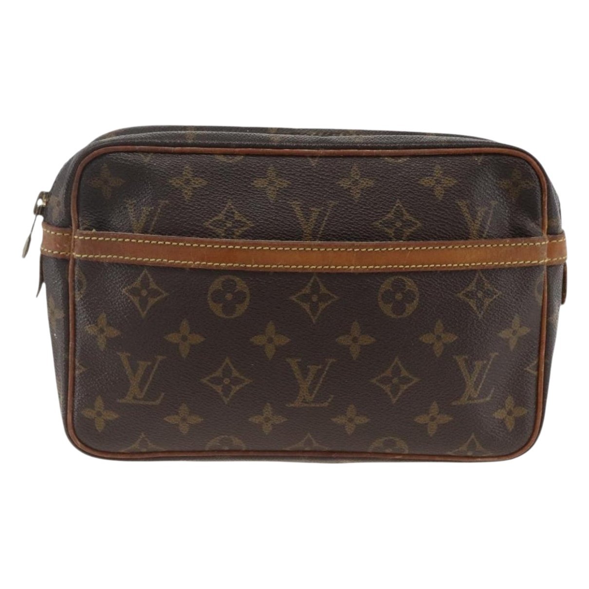 Leather clutch bag