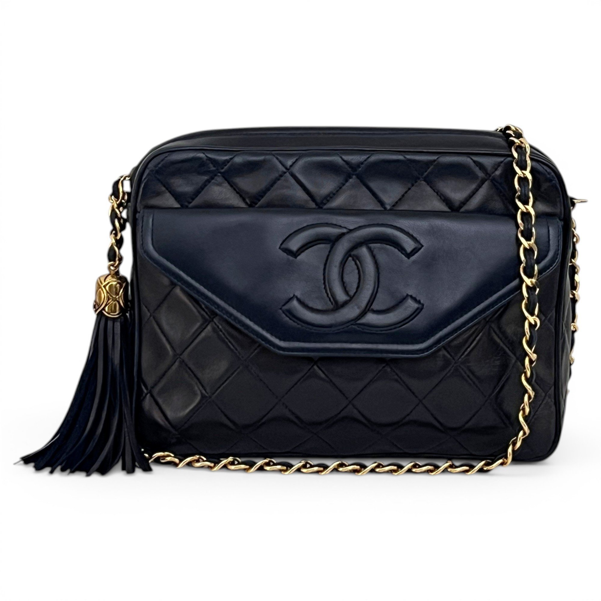 Chanel Vintage CC Chain leather handbag
